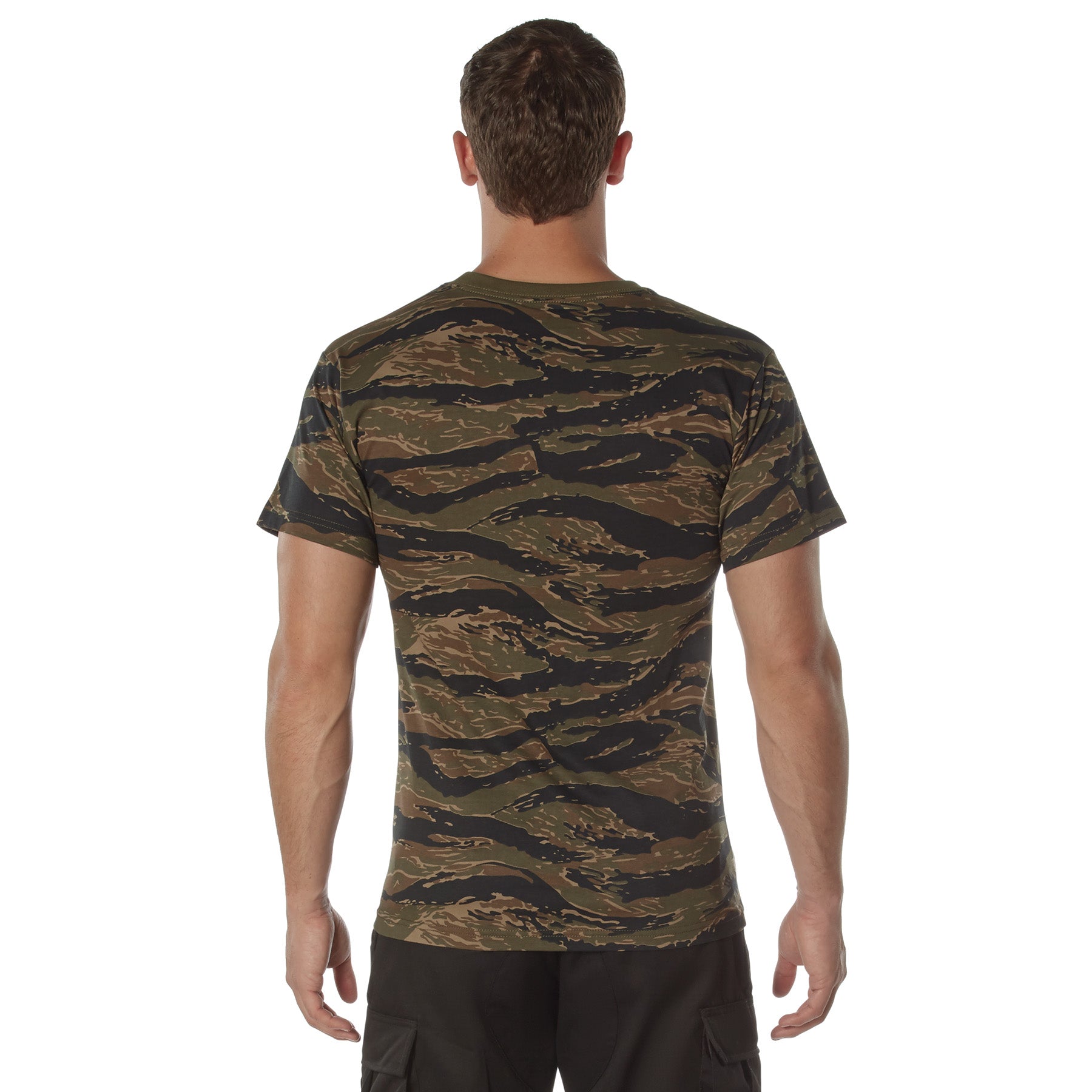 Camo 100% Cotton T-Shirt - TIGER STRIPE CAMO
