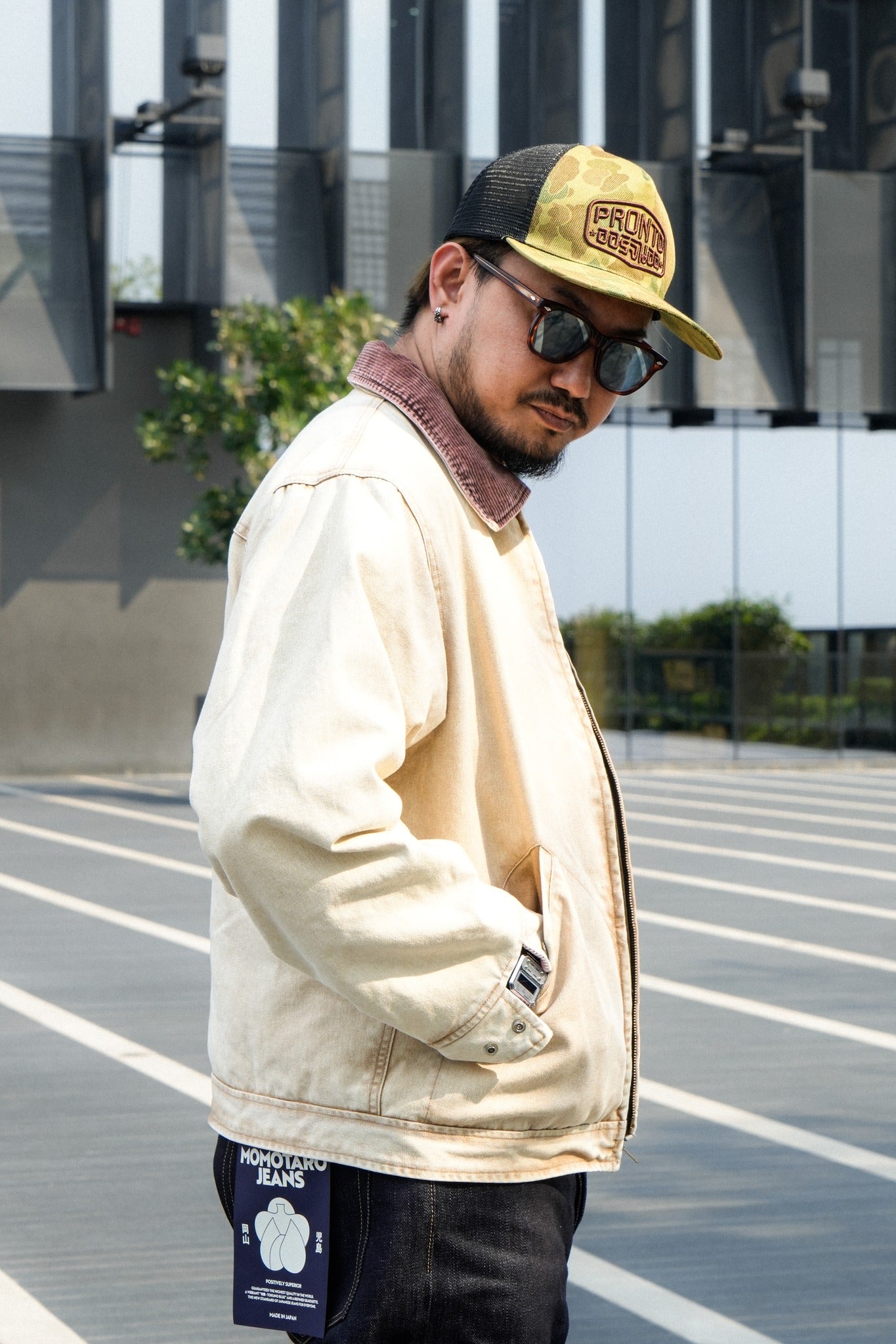 TN15781H TUF-NUT COTTON DUCK WORK JACKET AGING MODEL - CAMEL