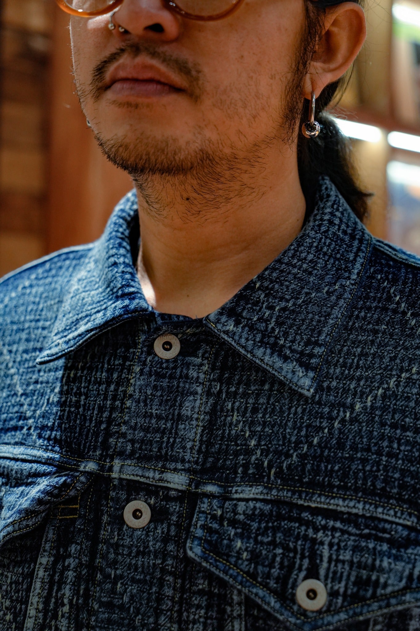 LIGHTWEIGHT SASHIKO TYPE-3 JACKET - INDIGO