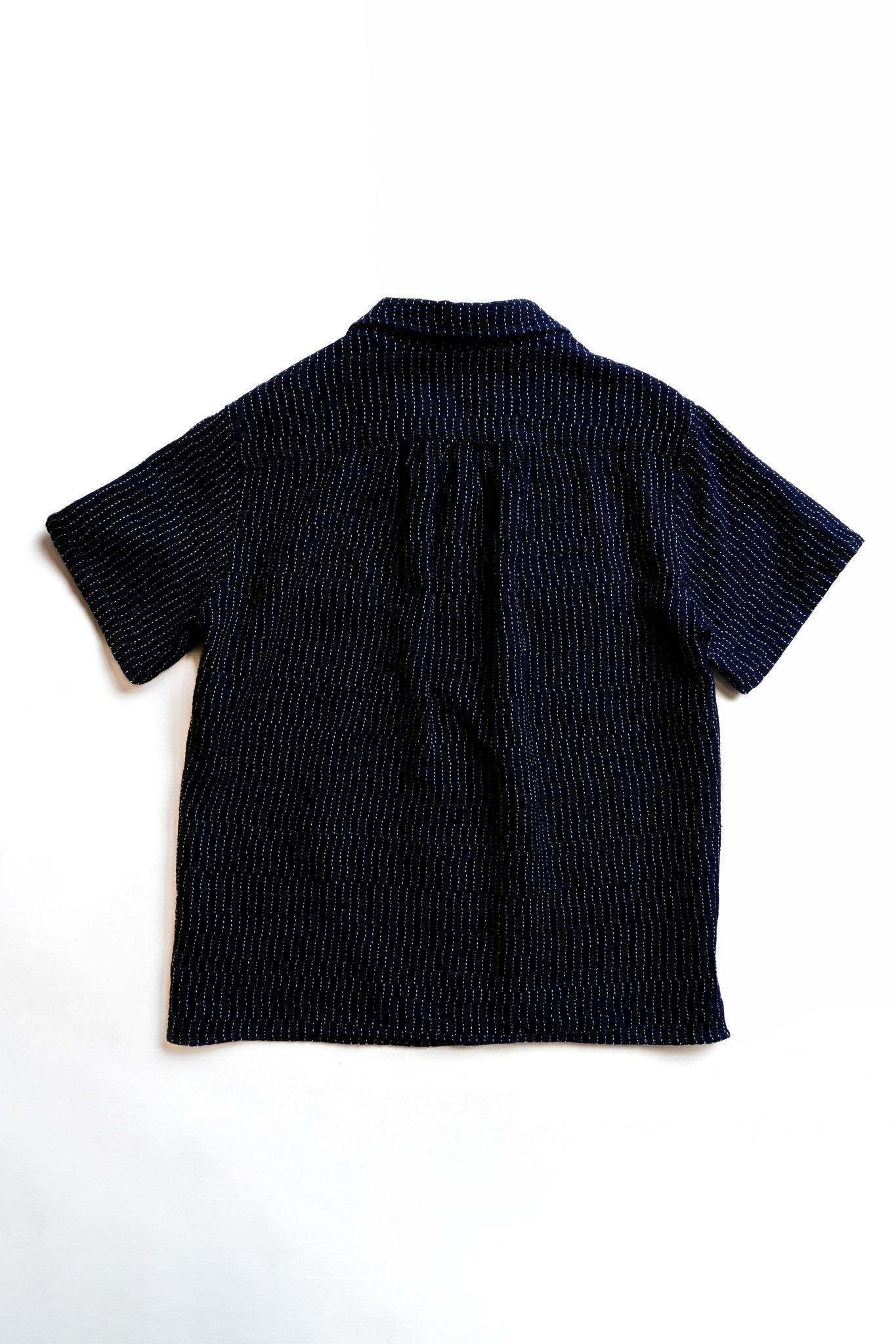 LIGHTWEIGHT SASHIKO CASUAL SHIRT - INDIGO