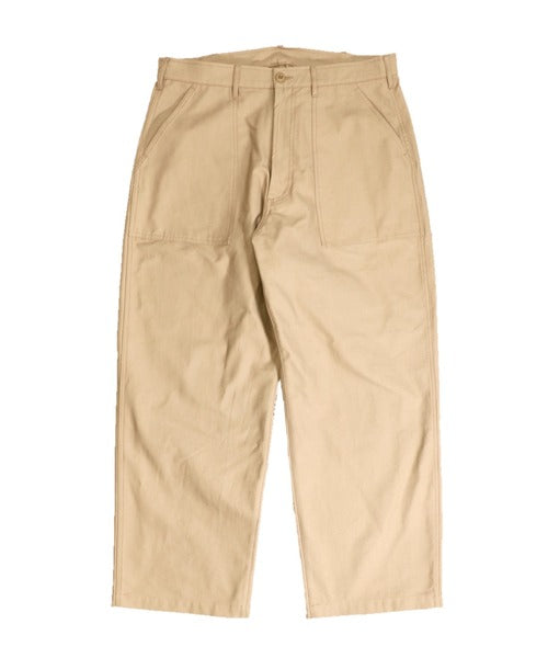 4POCKETS FATIGUE WIDE TROUSER - BEIGE