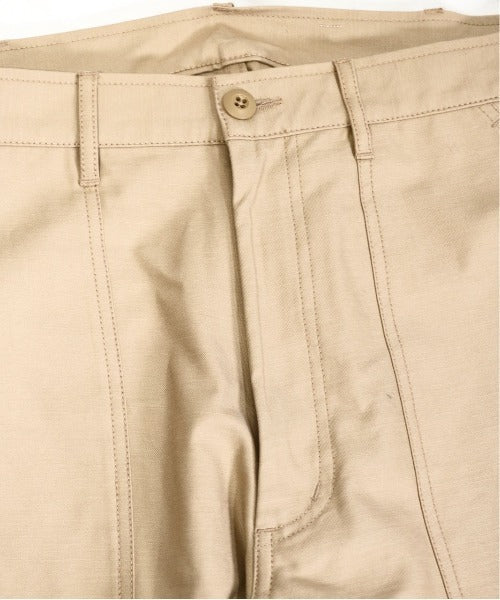 4POCKETS FATIGUE WIDE TROUSER - BEIGE