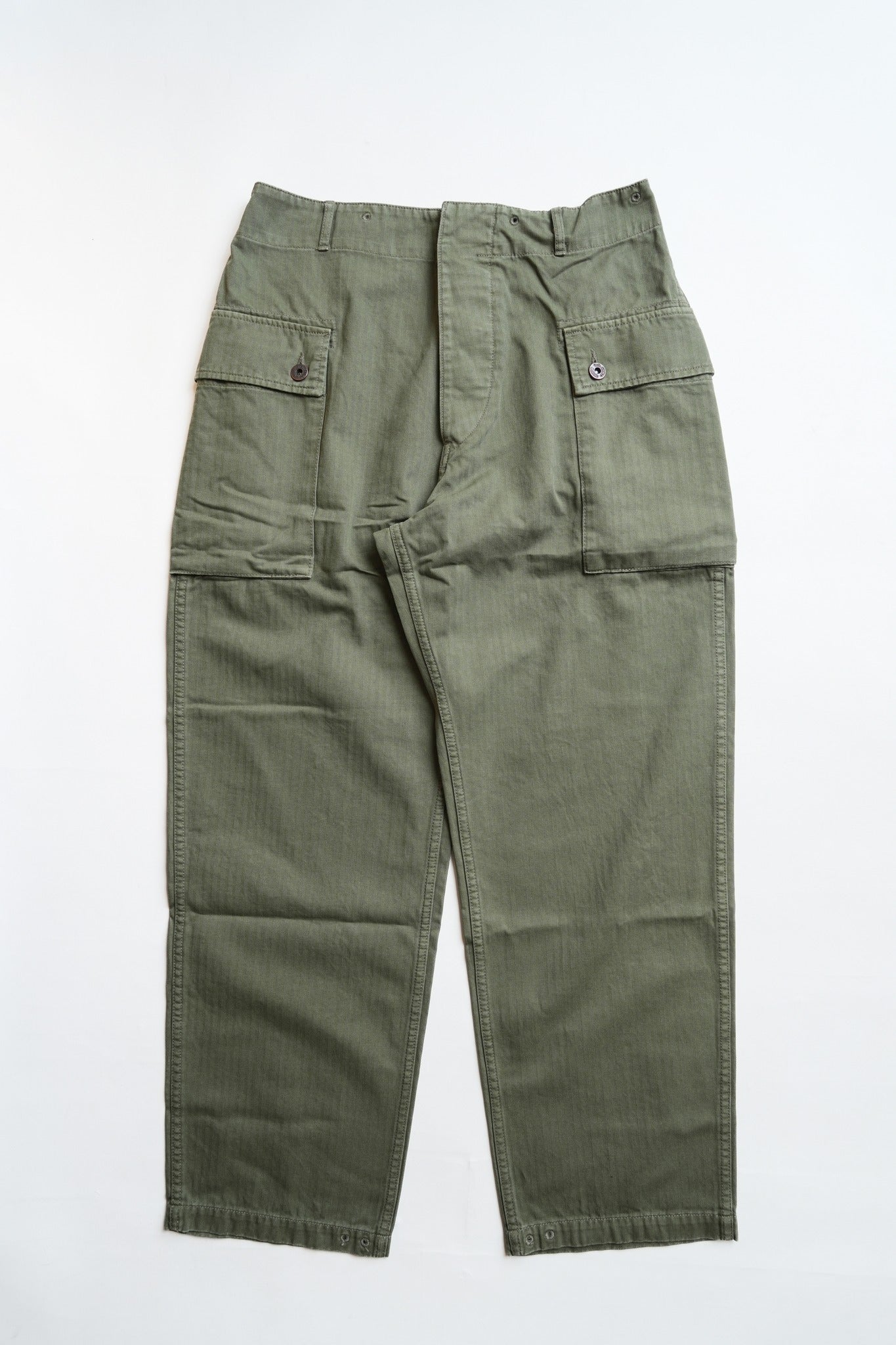 COTTON HBT P-44 MONKEY PANTS TYPE2 - GREEN