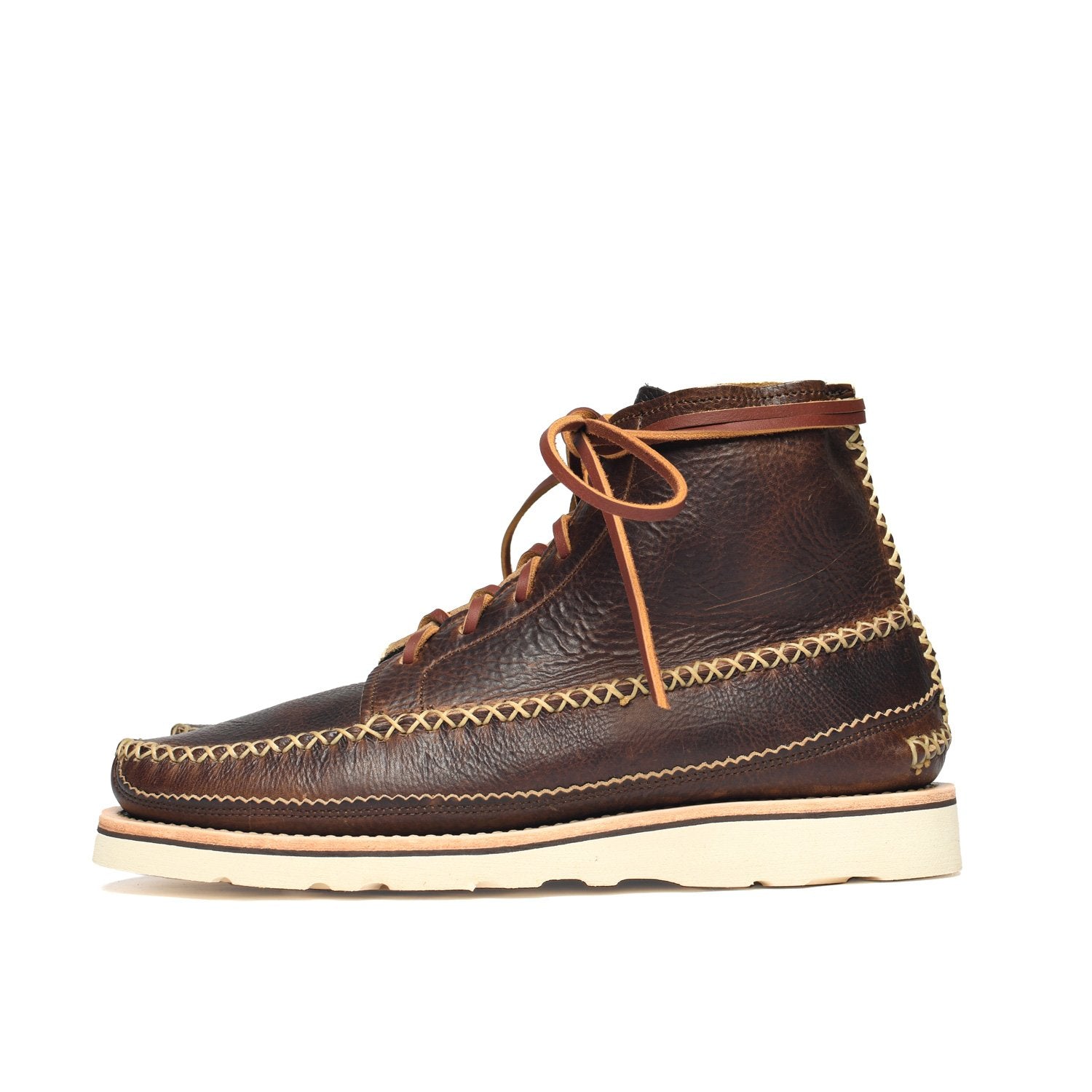 All Handsewn Maine Guide 6 Eye DB Boots - CH Brown