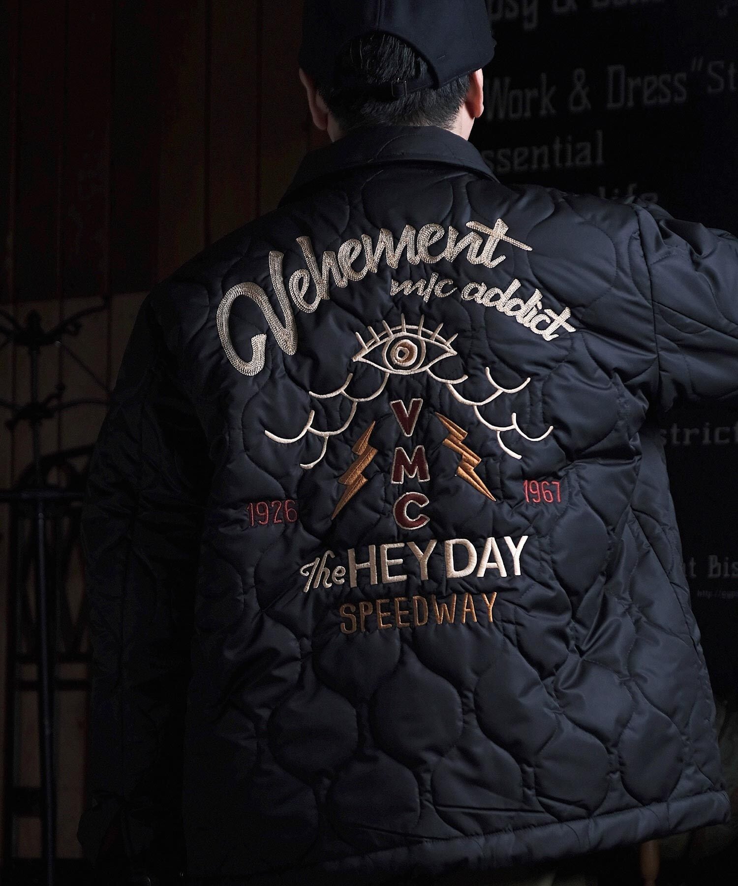 GS2529973 VMC QUILTED COACH JACKET - BLACK