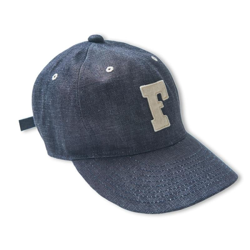 6843 6PANEL DENIM BASEBALL F CAP - INDIGO