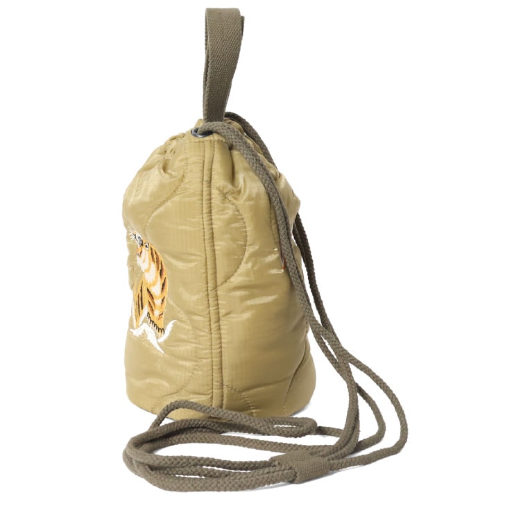 6845 EMB QUILTING EFECT BAG JAPAN - OLIVE DRAB