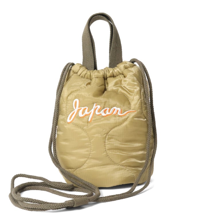 6845 EMB QUILTING EFECT BAG JAPAN - OLIVE DRAB