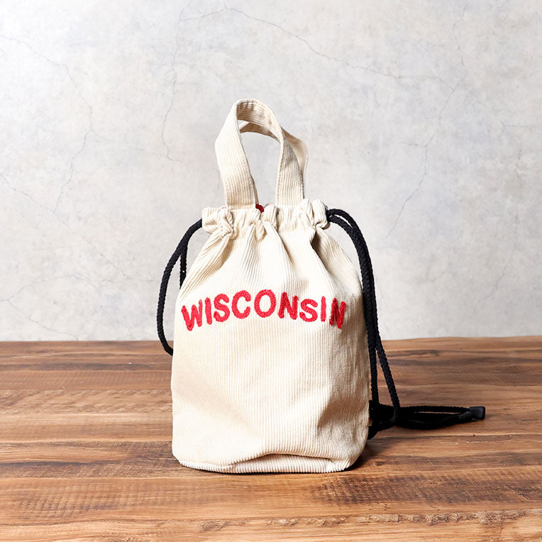 6877 EMB CORDUROY EFFECT BAG (FFA) - NATURAL