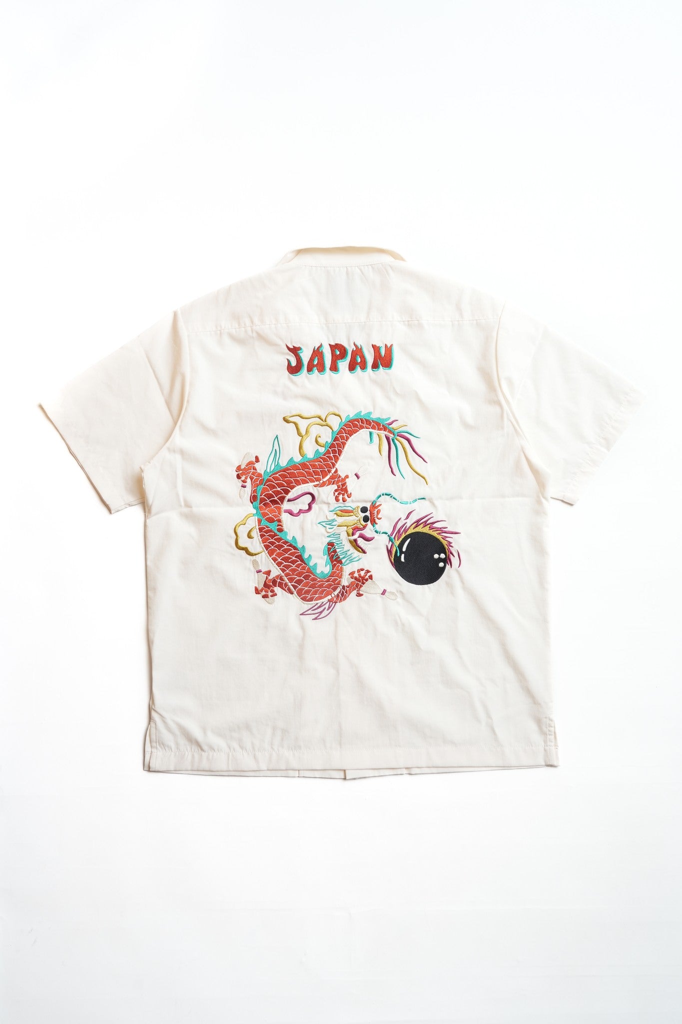 41319 BROAD BOWLING SHIRT(DRAGON BOWL) - OFF WIHTE