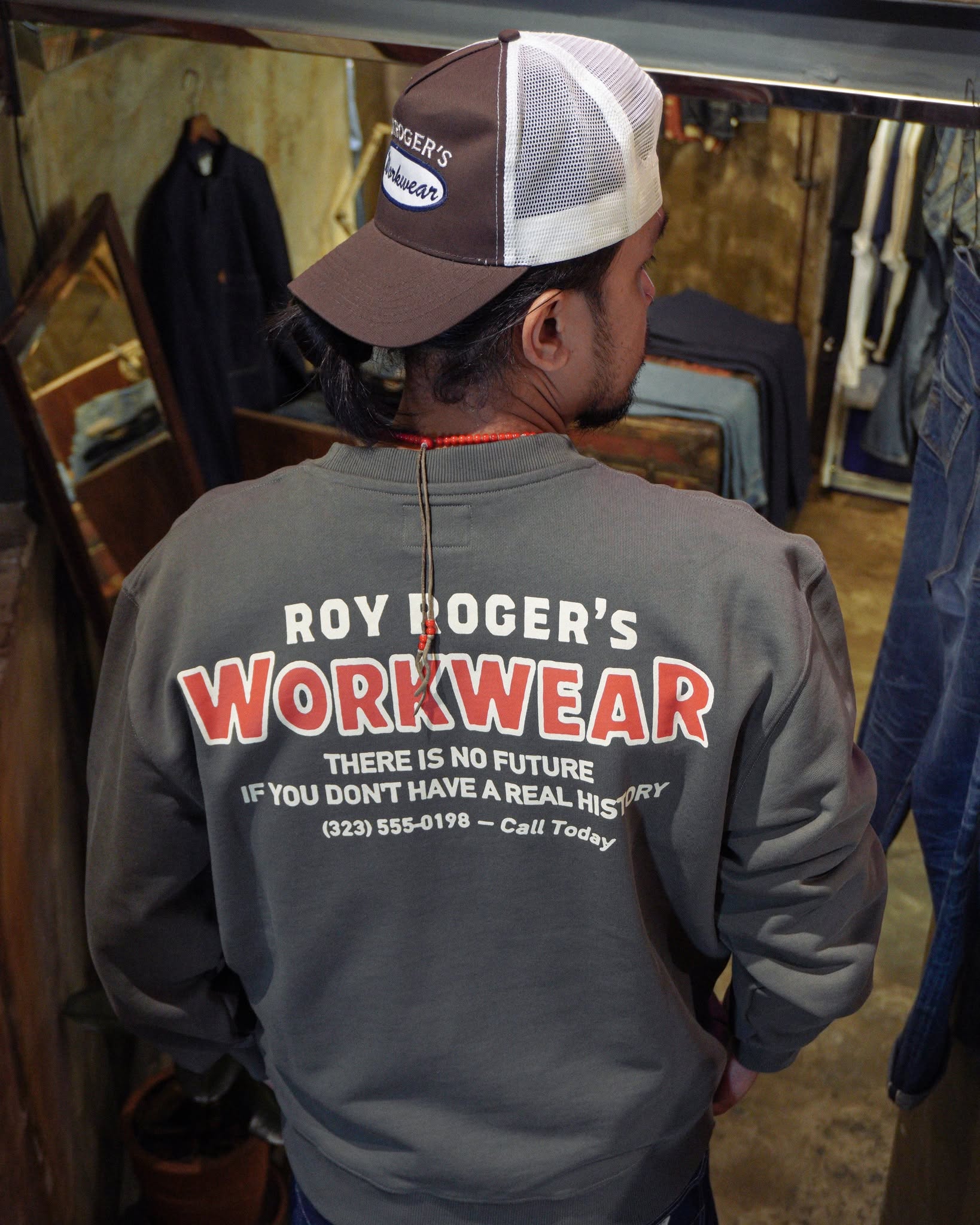 Trucker cap Twill/Net . - Choc