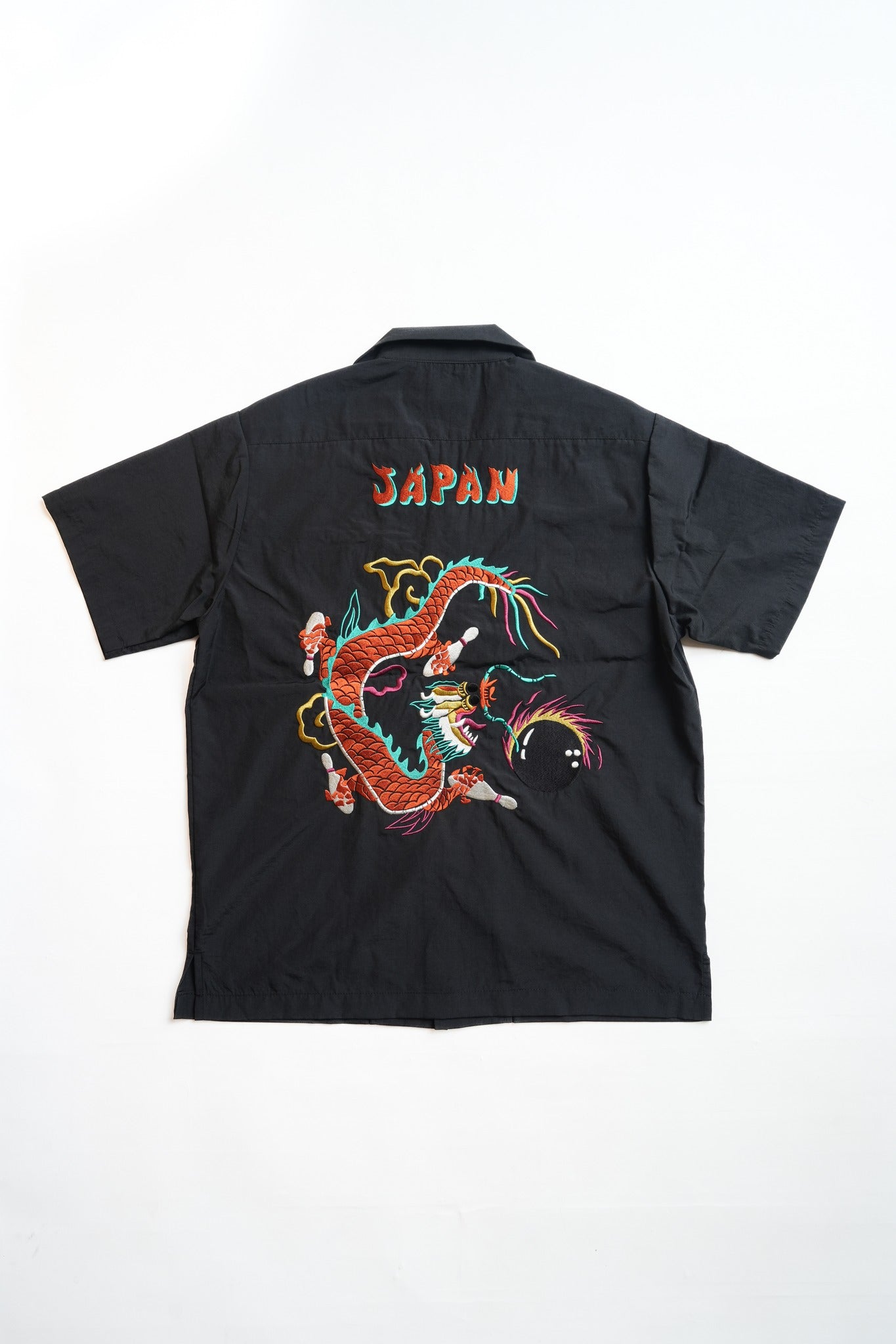 41319 BROAD BOWLING SHIRT(DRAGON BOWL) - BLACK