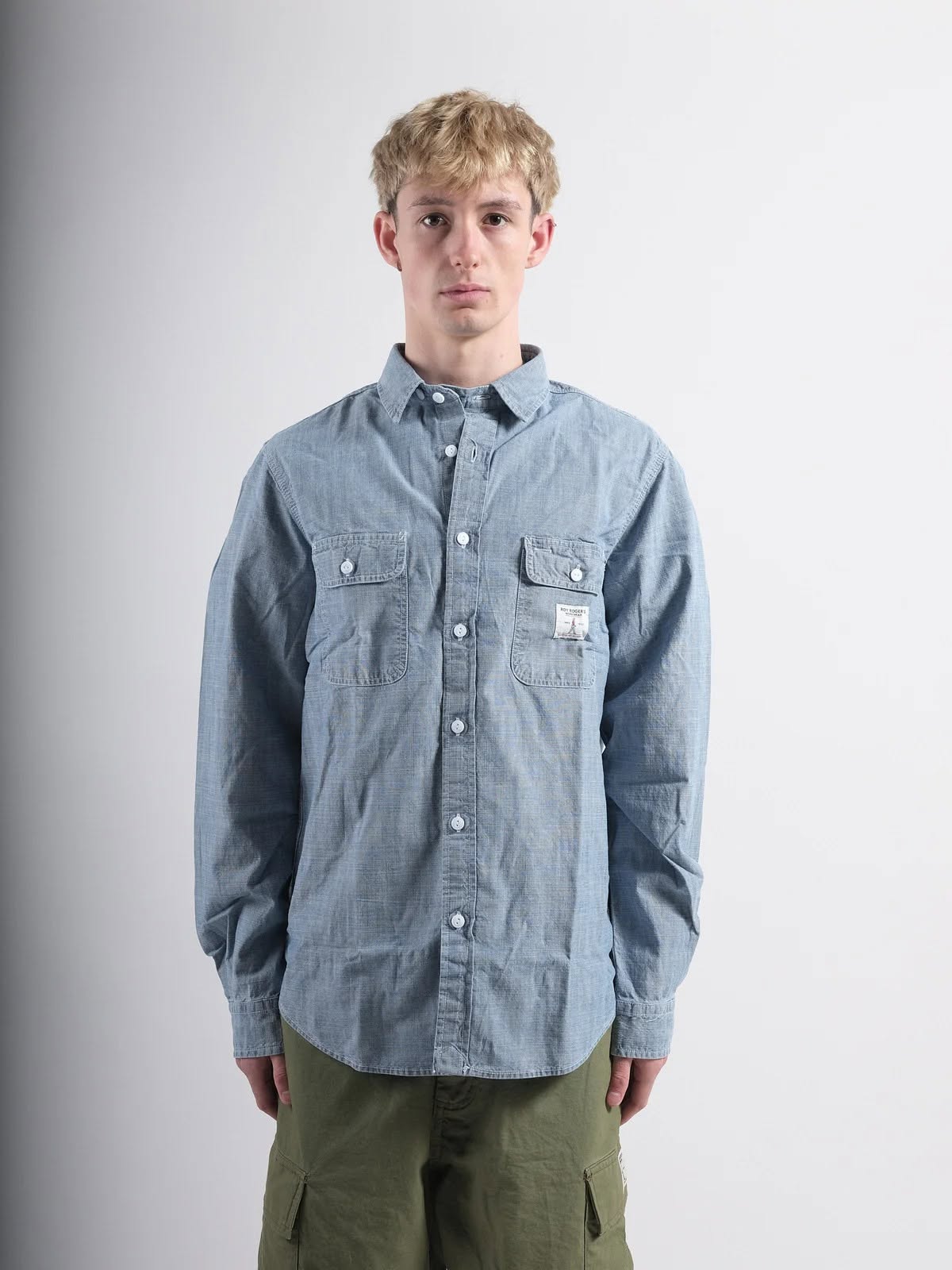 Utility shirt Chambray SW - Indaco