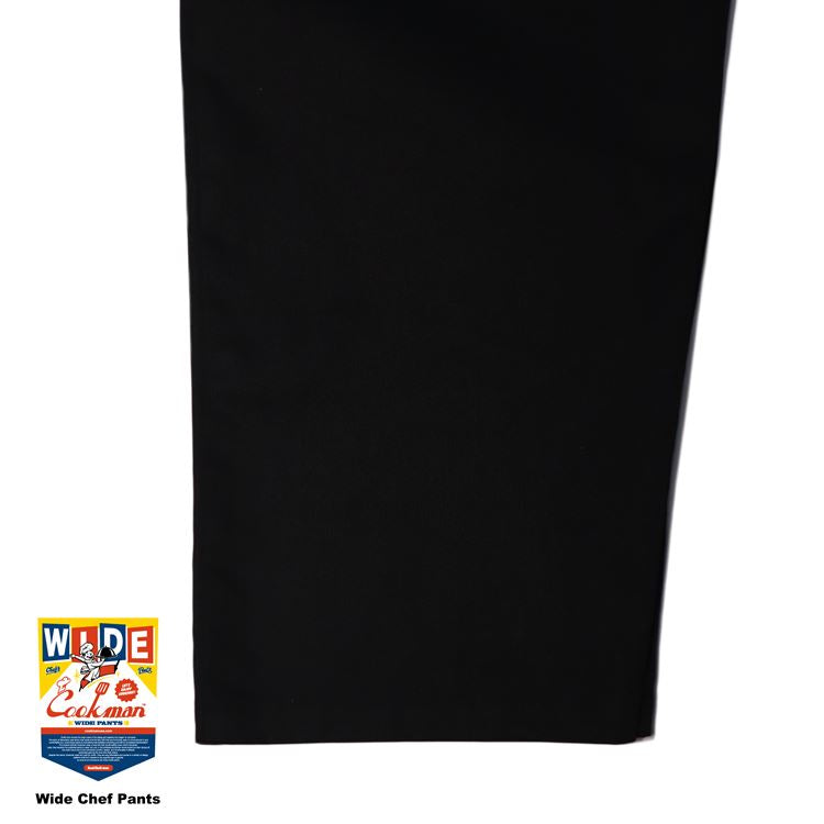 WIDE CHEF PANTS - BLACK