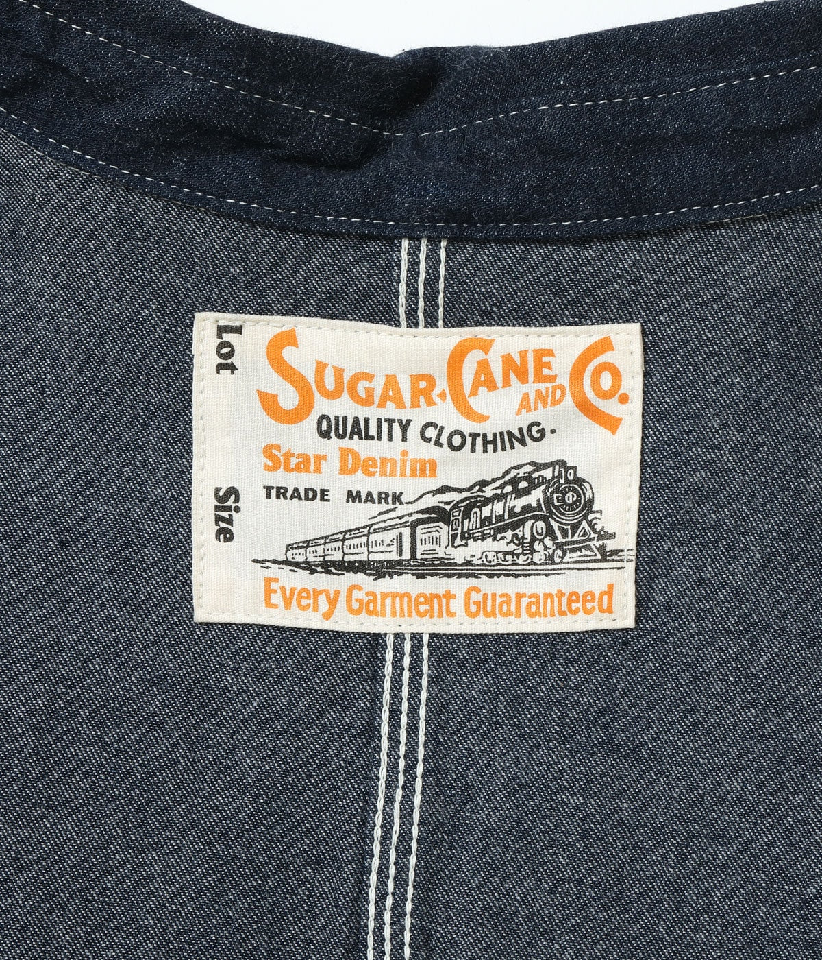 SC15655 11oz. BLUE DENIM WORK COAT - INDIGO
