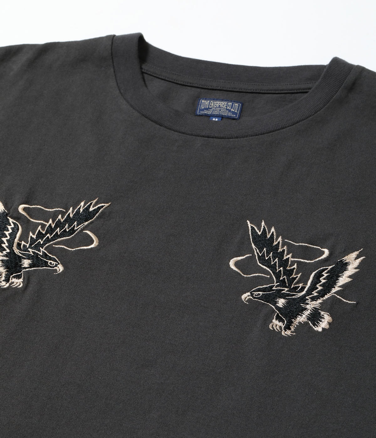 TT79742 SUKA T-SHIRT EMBROIDERED EAGLE - A.BLACK