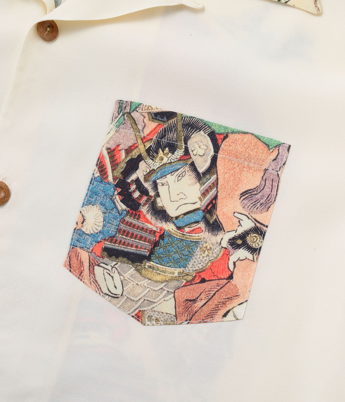 SS39656 SUN SURF × Katsushika Hokusai SPECIAL EDITION Hatakeyama Shigetada - OFF WHITE