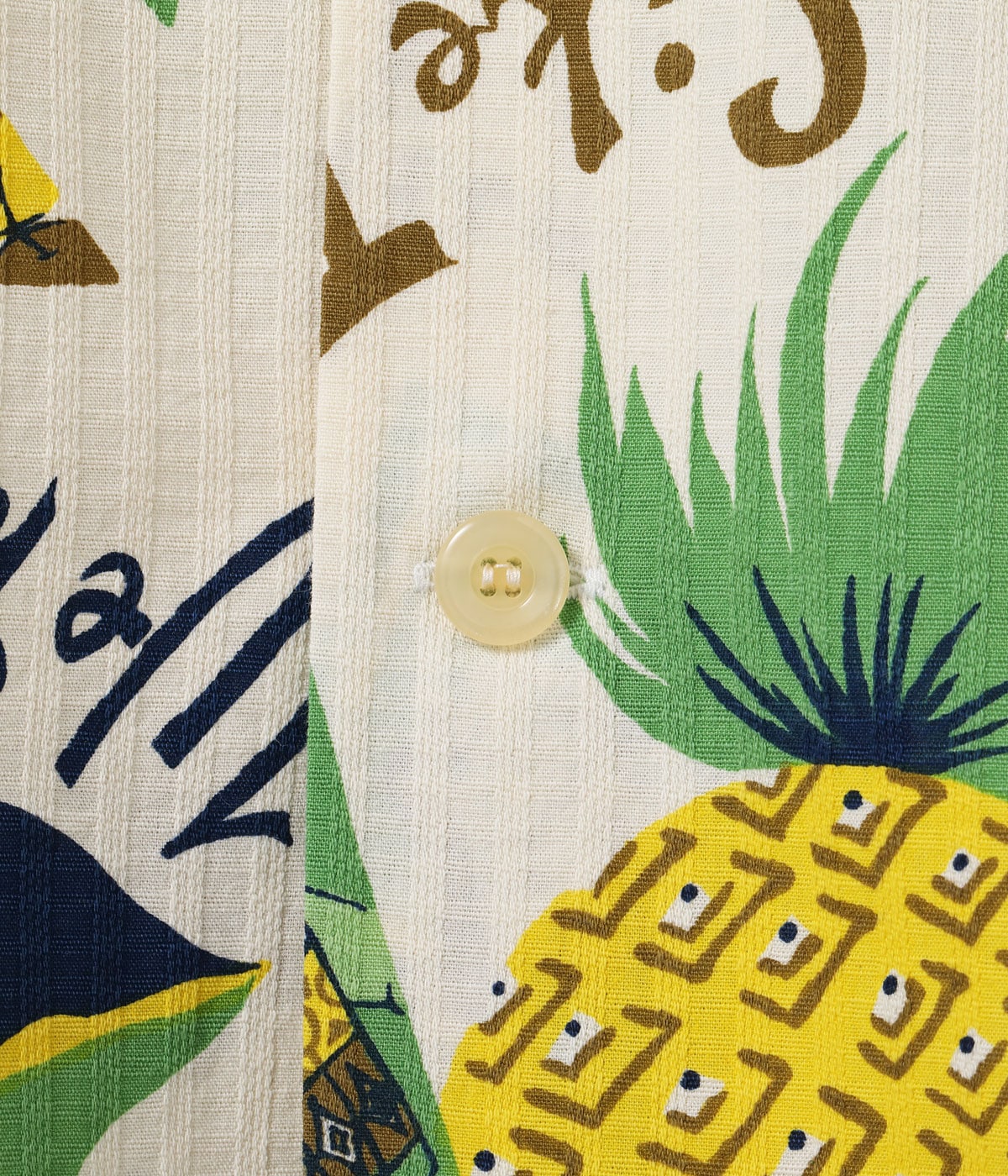 SH39719 DOBBY COTTON OPEN SHIRT “JAMAICA” - OFF WHITE