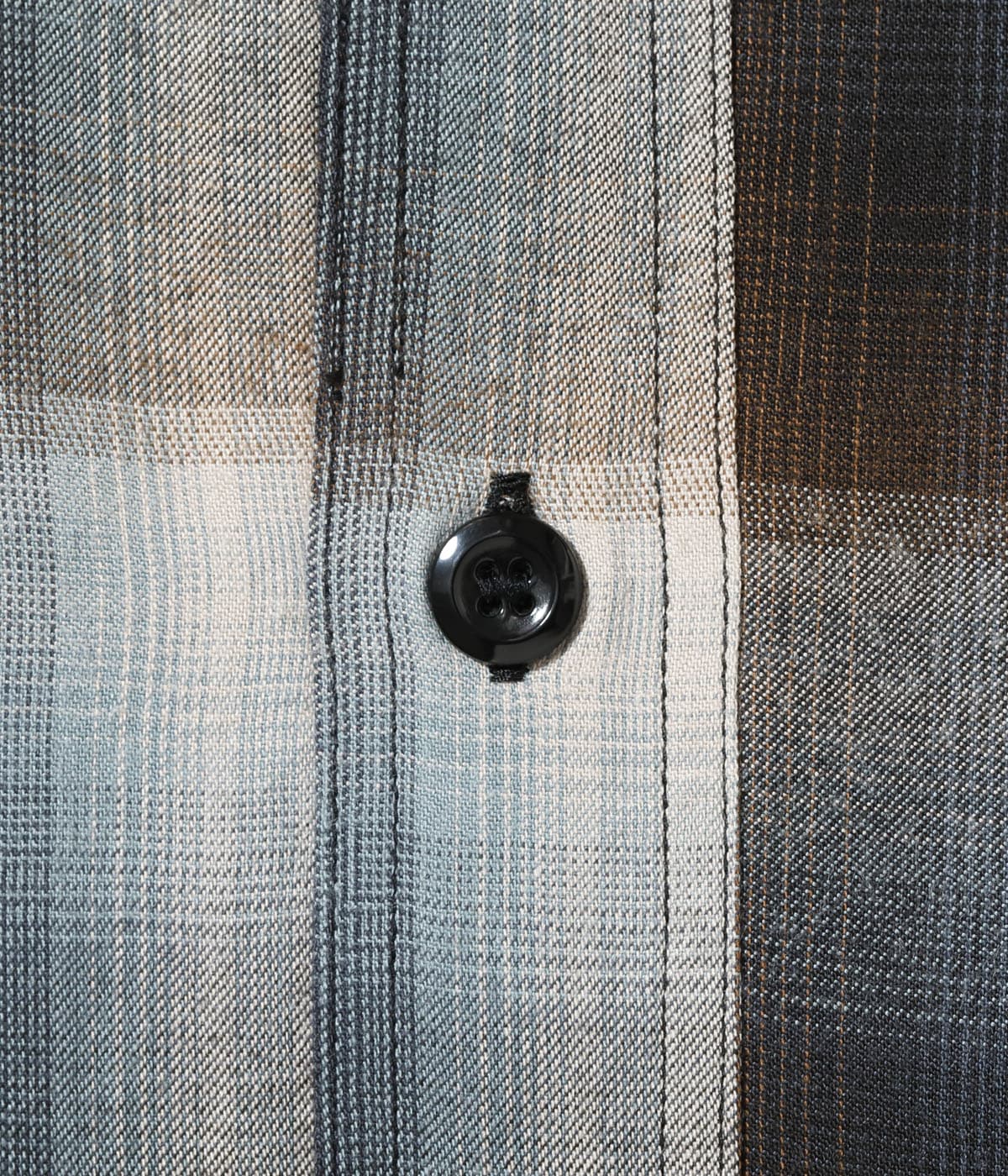 SC39726 RAYON TWILL CHECK WORK SHIRT - BLACK