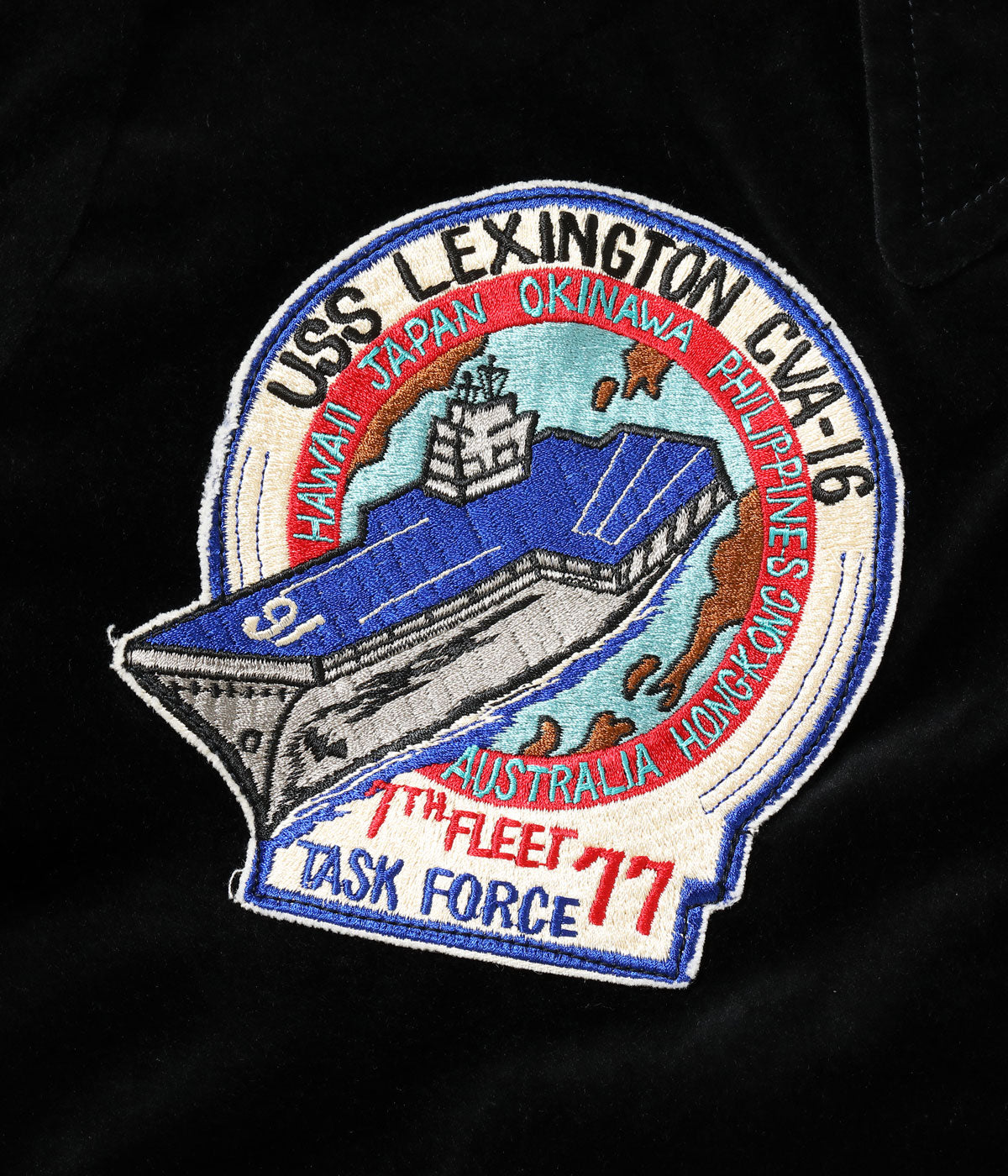 BR15917 SOUVENIR JACKET BUZZ RICKSON'S × KOSHO & CO. SPECIAL EDITION USS LEXINGTON CVA-16 - BLACK
