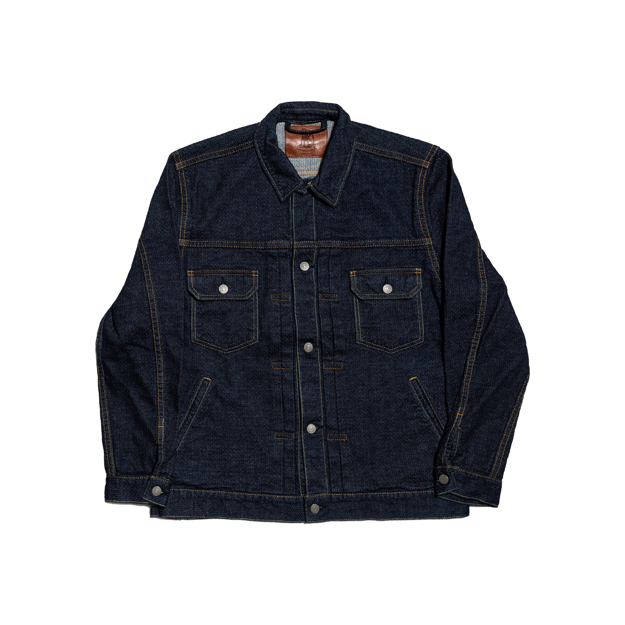 6117-ID SASHIKO TYPE 2 JACKET - INDIGO X INDIGO