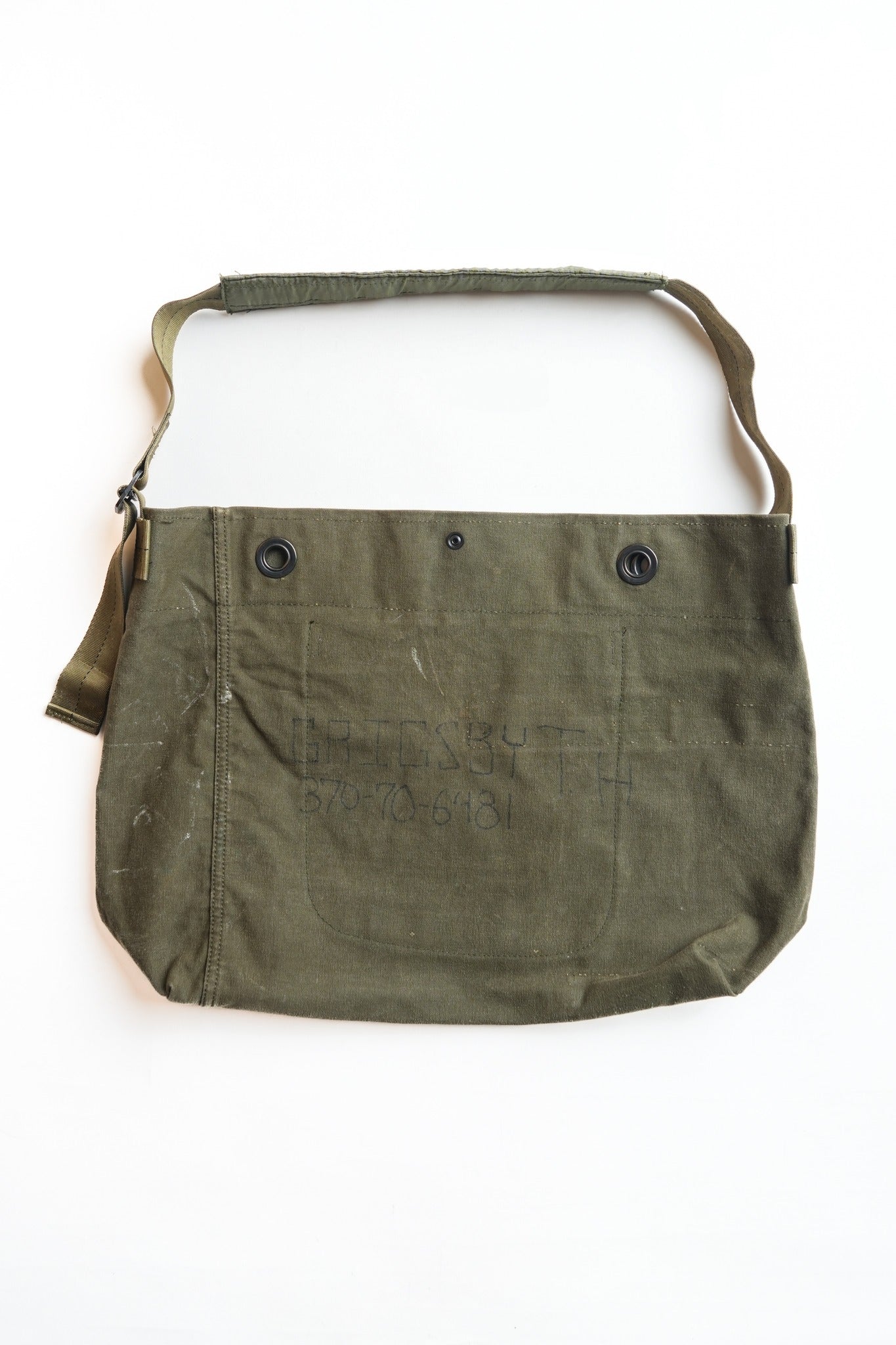 US MILITARY VINTAGE DUFFLE BAG REMAKE SHOULDER BAG - VINTAGE