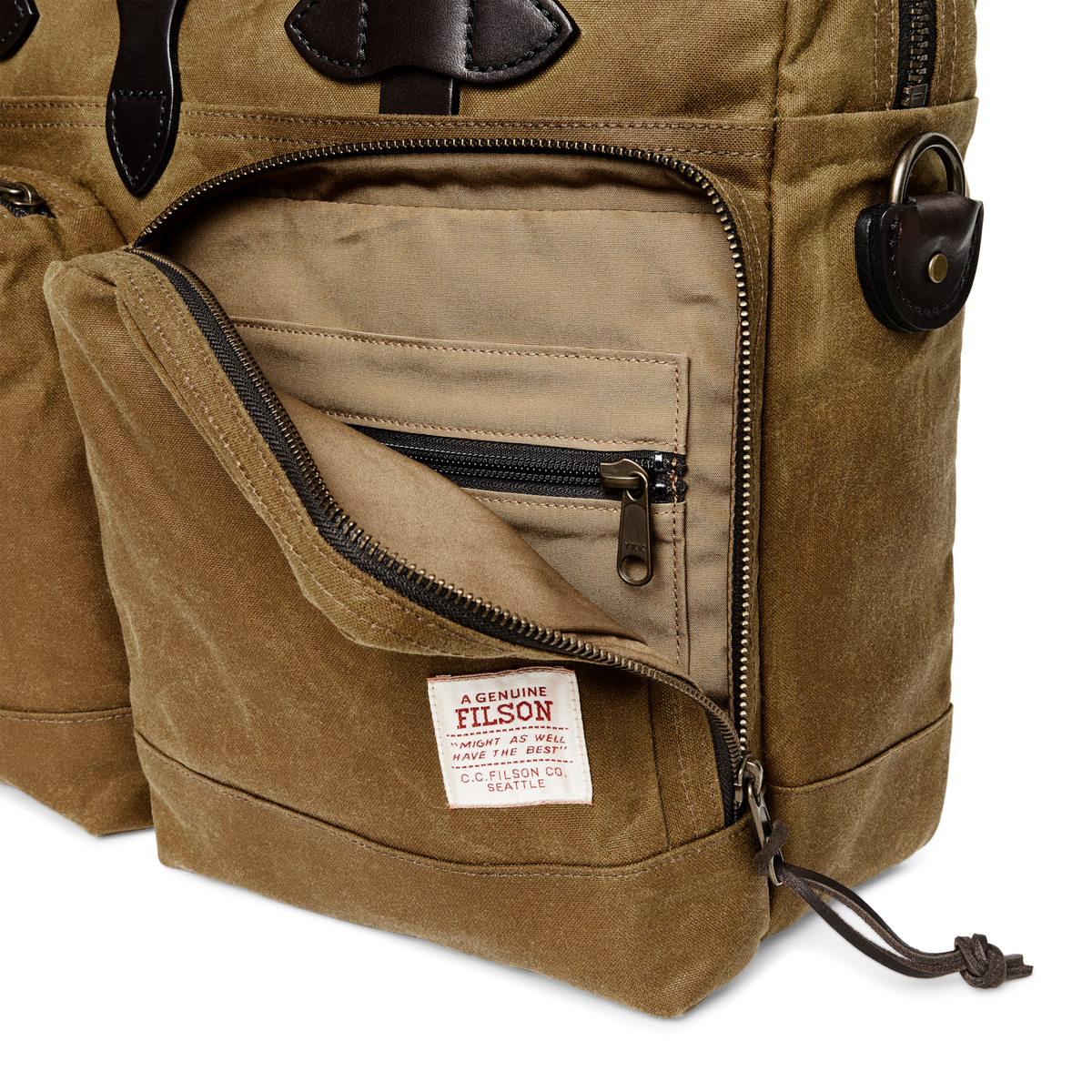 24 HOUR TIN BRIEFCASE - DARK TAN
