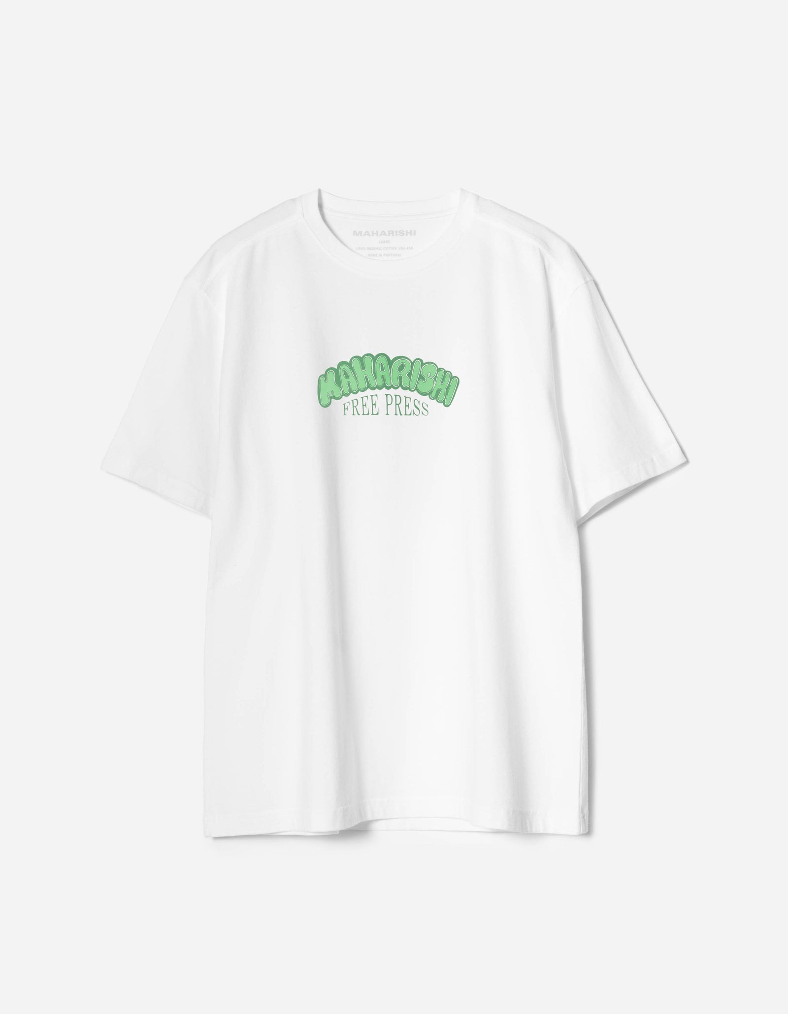 7261 PEACE & LOVE PRESS TEE S/S - WHITE