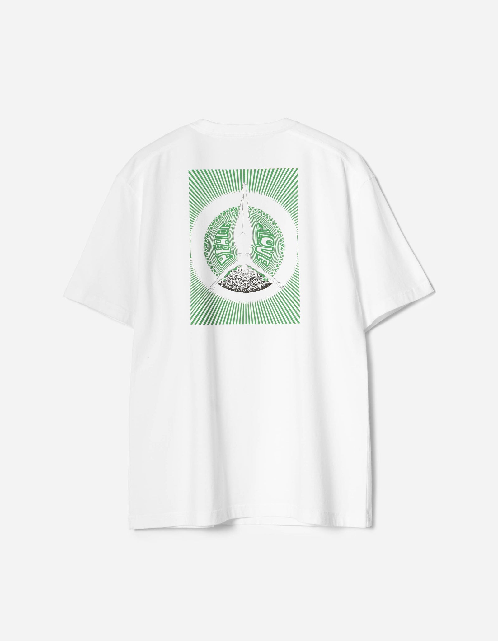 7261 PEACE & LOVE PRESS TEE S/S - WHITE