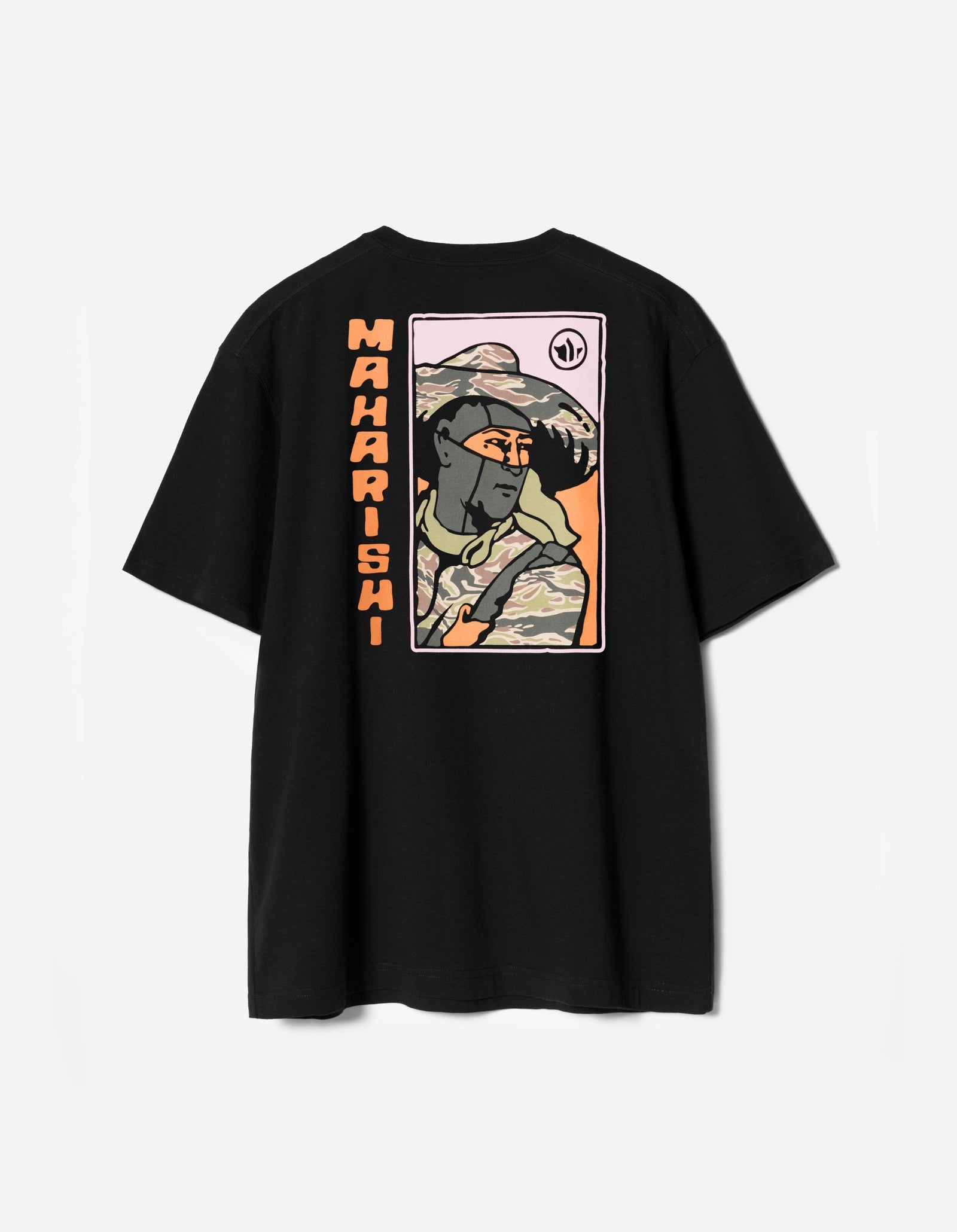 7262 JAPANESE MENKO CARD TEE S/S - BLACK