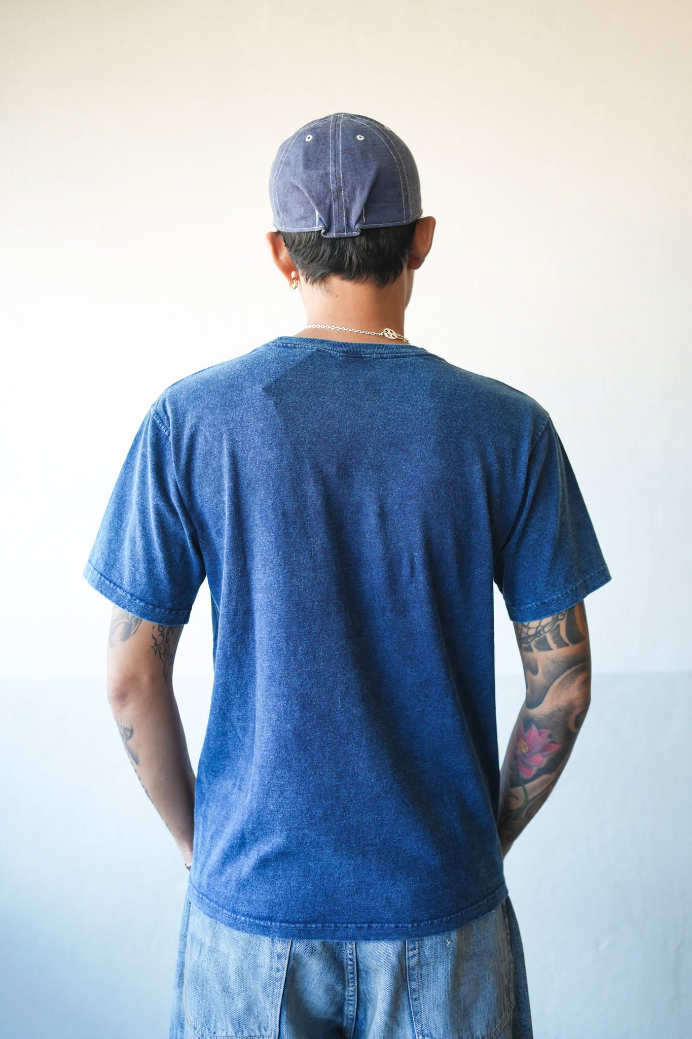 CREW POCKET TEE S/S - INDIGO