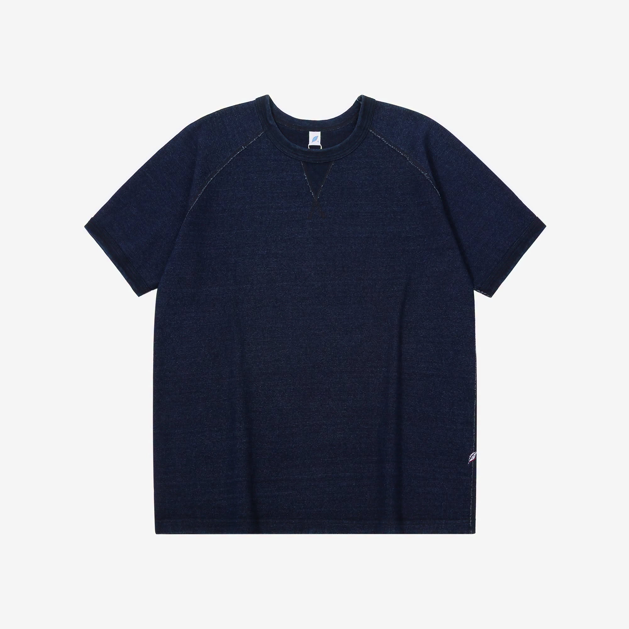 5411-ID 11oz Super Heavyweight Jersey Raglan T-shirt - INDIGO
