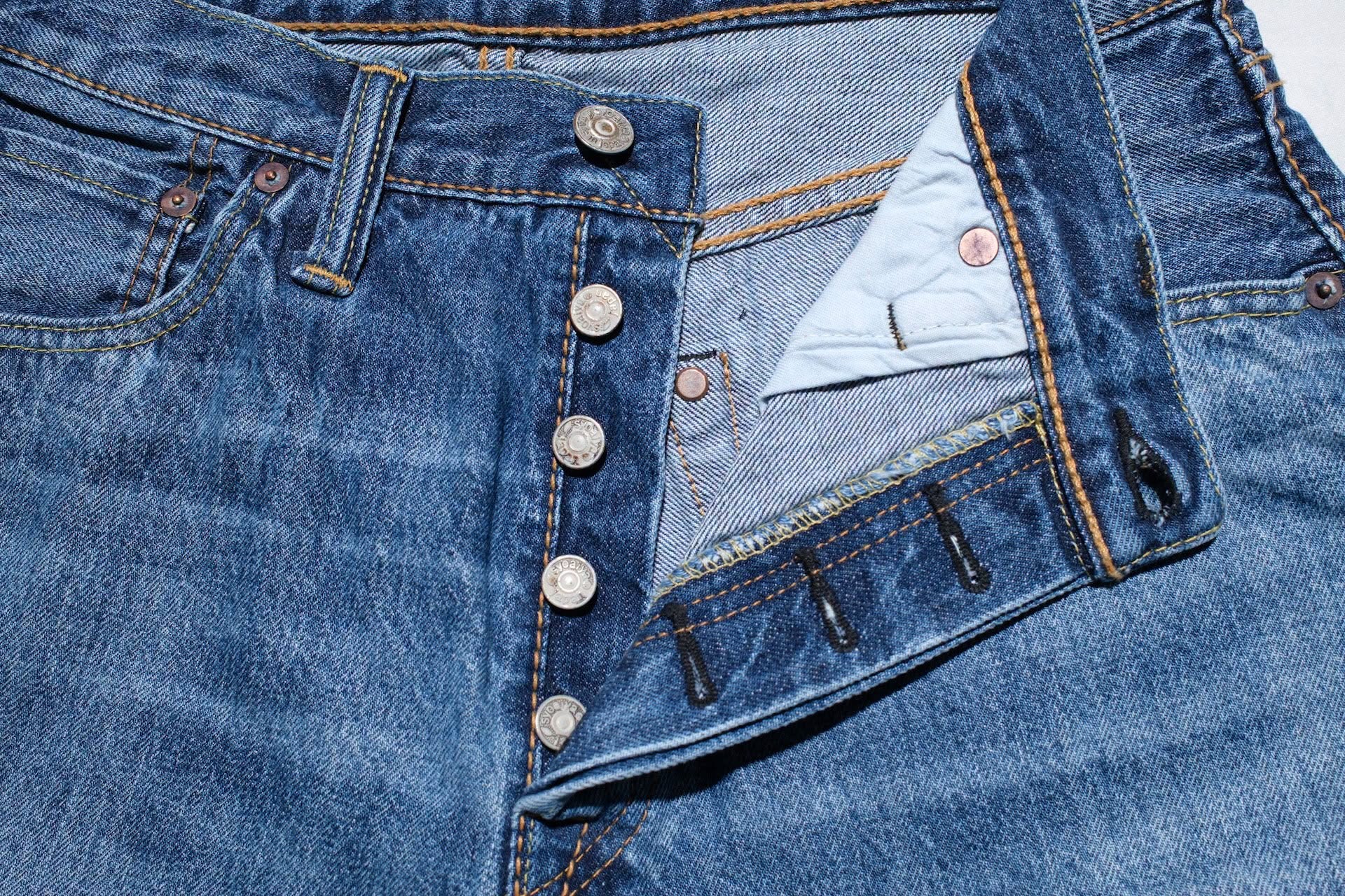 USED-019-ID 14oz Natural Wash Denim Relaxed Tapered - INDIGO