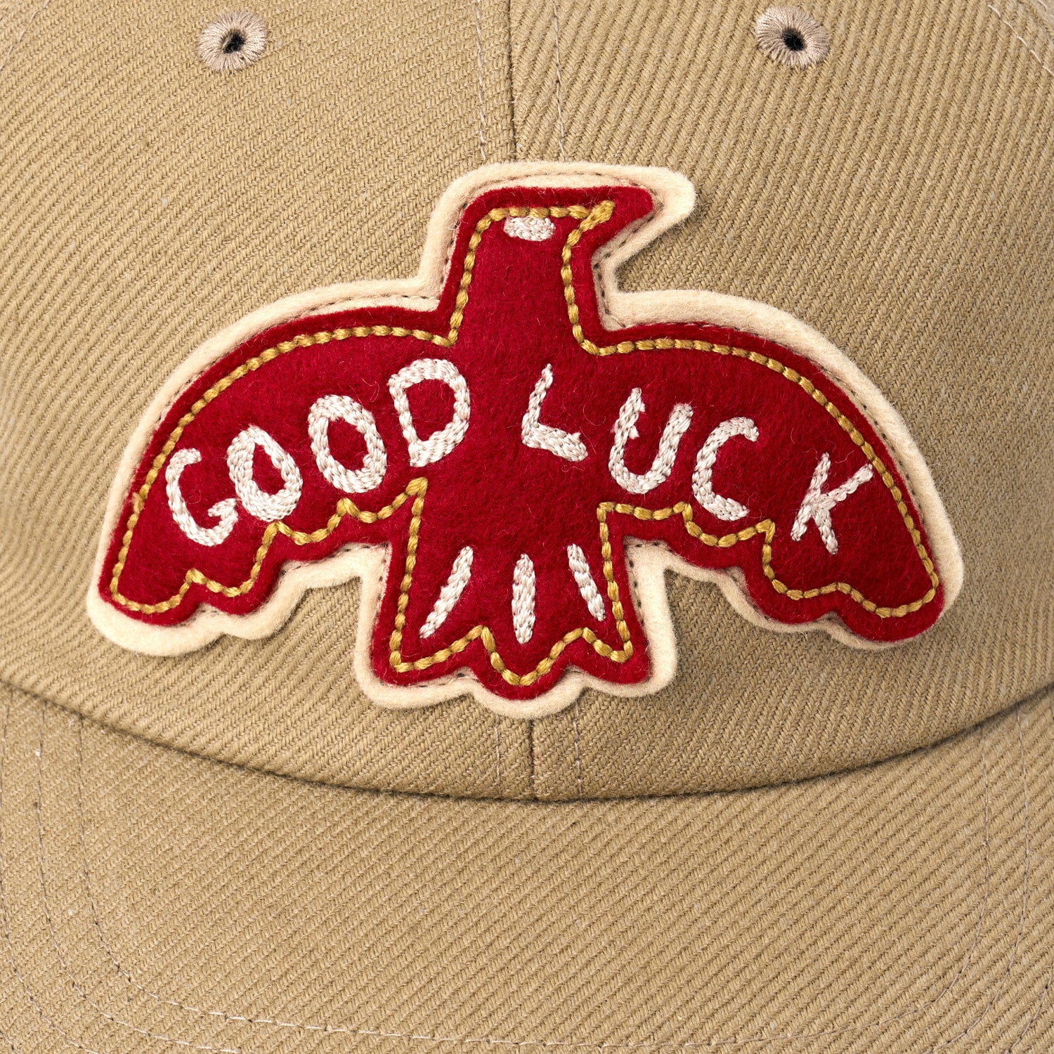MSP-7011 GOOD LUCK CAP - BEIGE