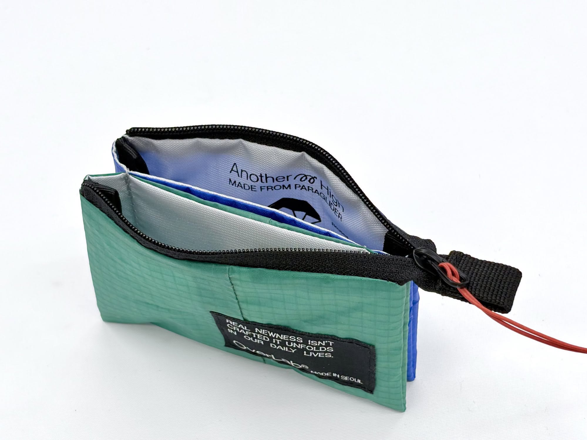 OVPR-134-Double wallet - GREEN/LIGHT BLUE