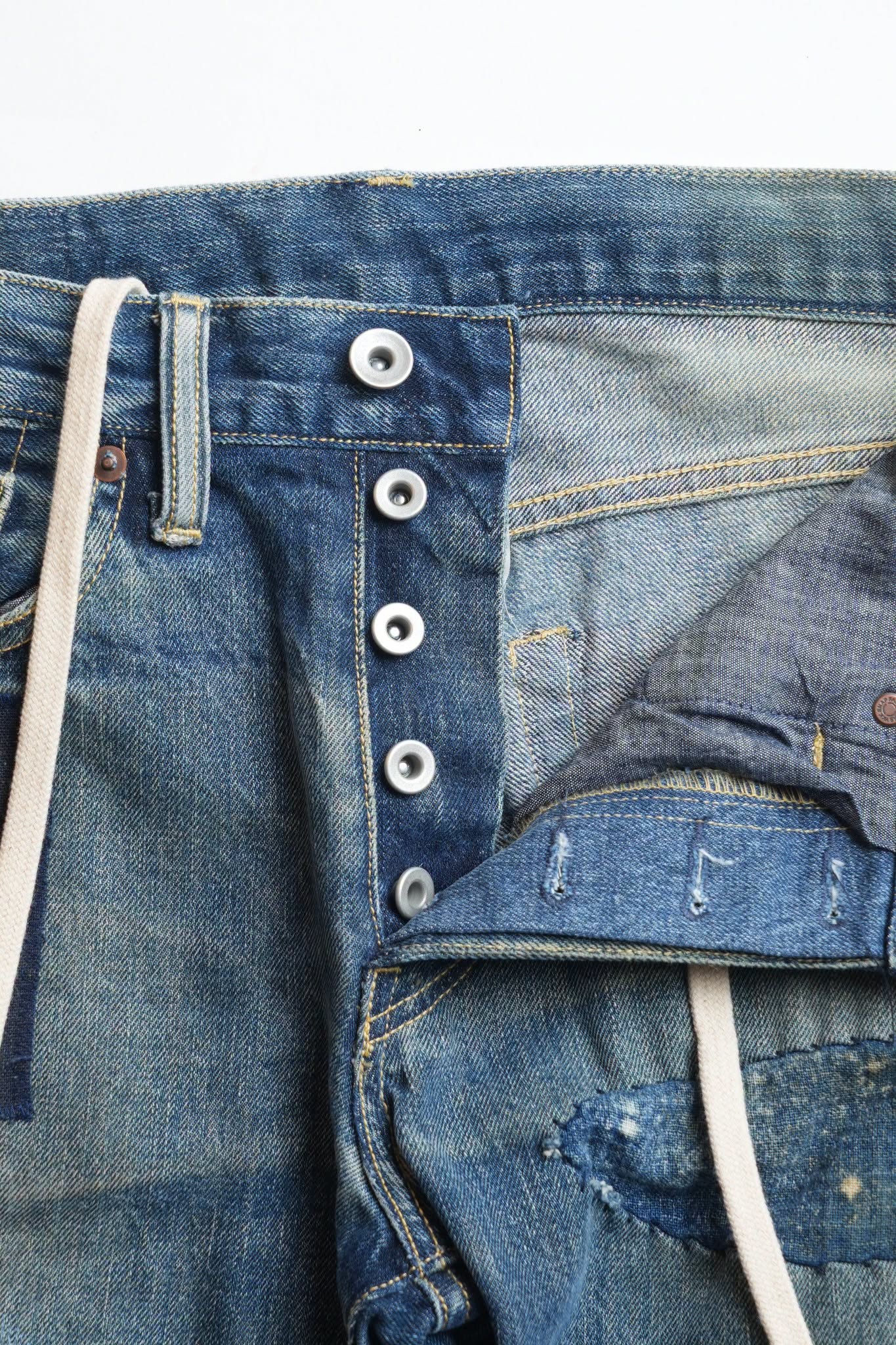 REMAKE PATCHED DENIM PANTS - VINTAGE