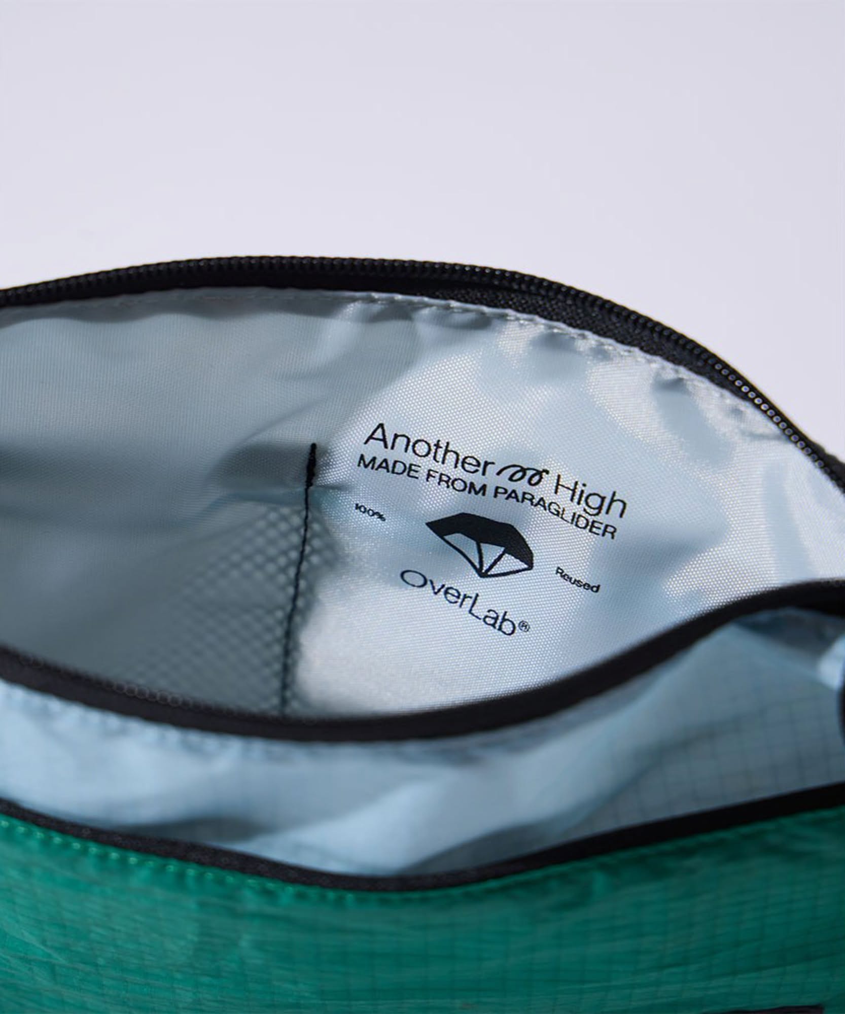 OVPR-132-Utility sacoche bag - GREEN/LIGHT BLUE