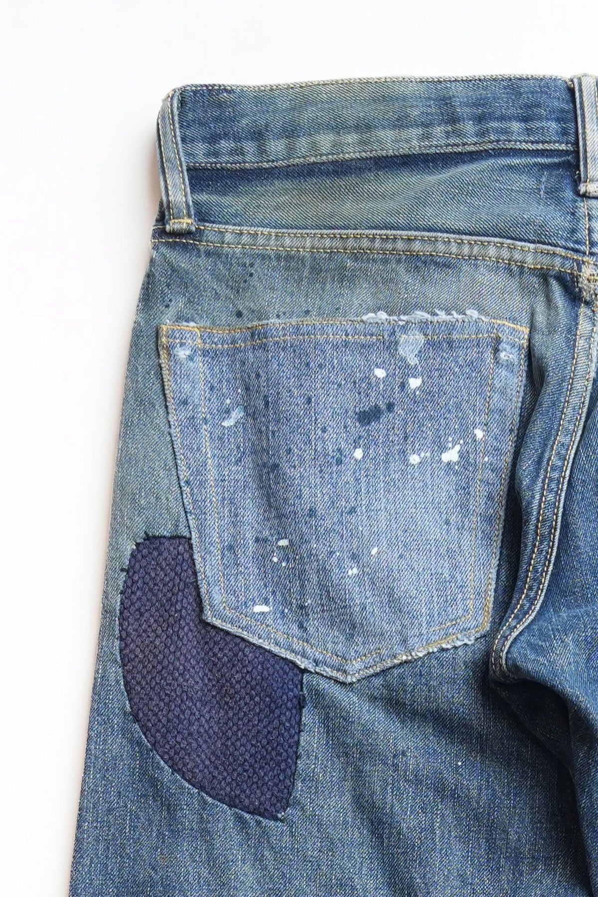 REMAKE PATCHED DENIM PANTS - VINTAGE