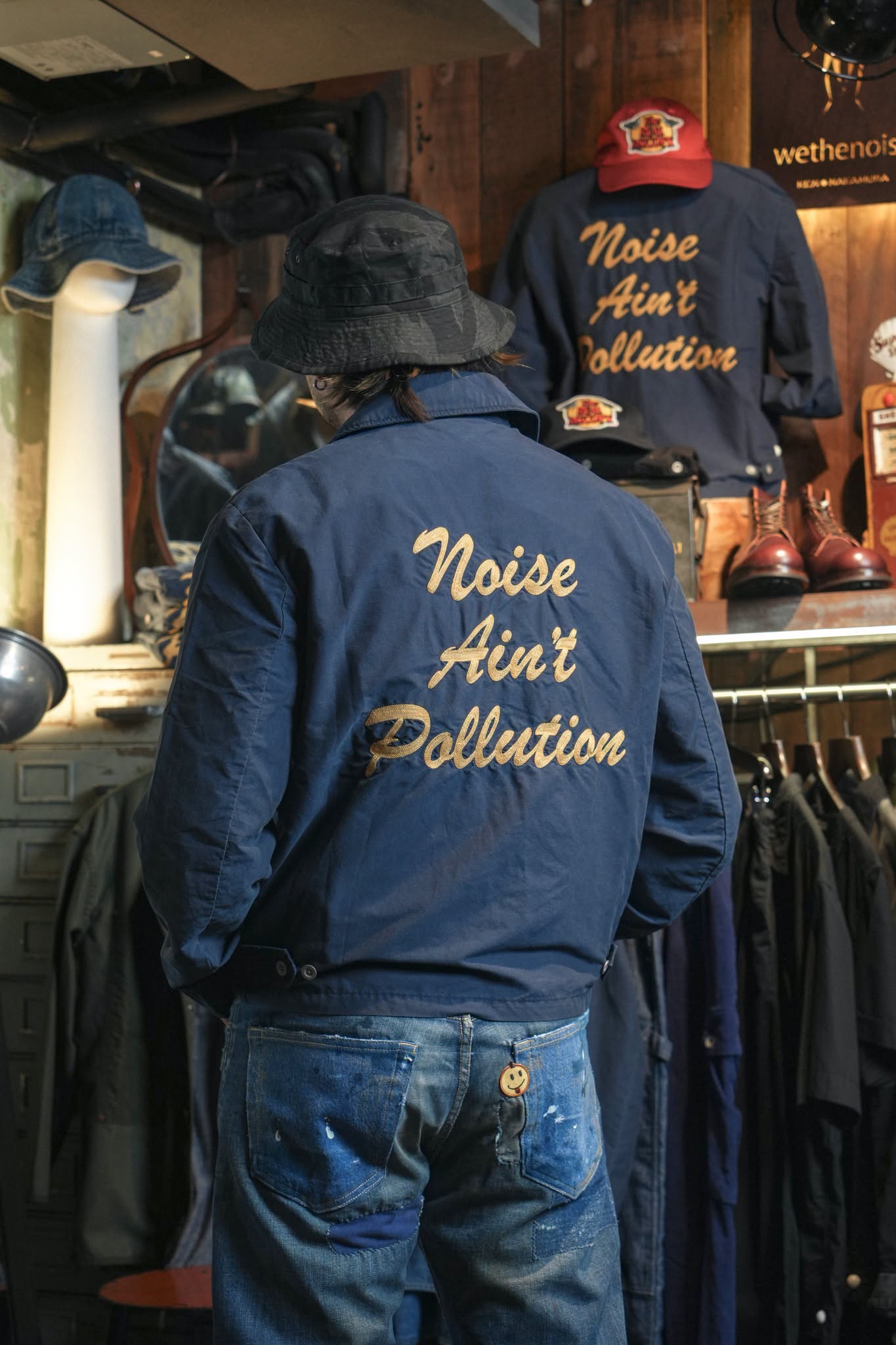 NYLON US NAVY PATTRIOT WINDBREAKER - INDIGO