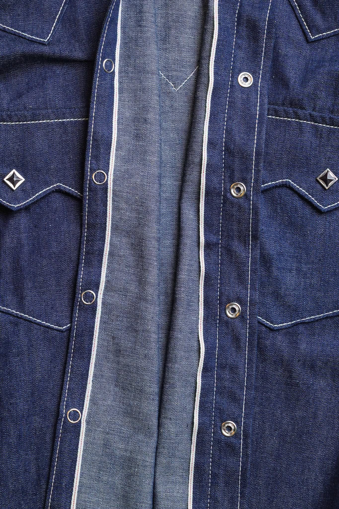 Mod Western Shirt - Indigo Selvedge