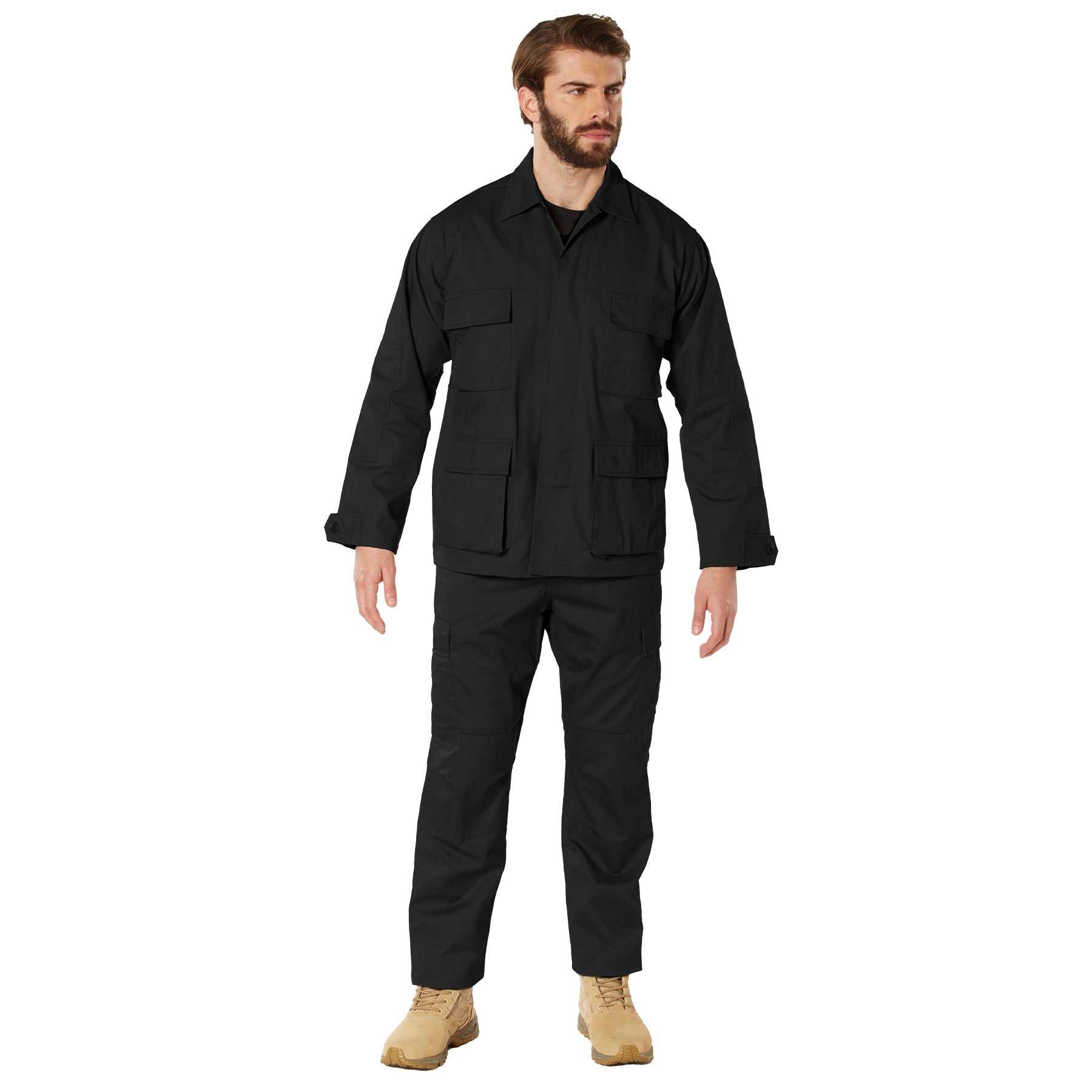 Twill BDU Shirt - BLACK