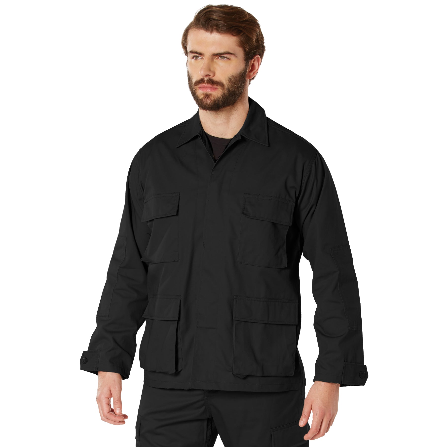 Twill BDU Shirt - BLACK