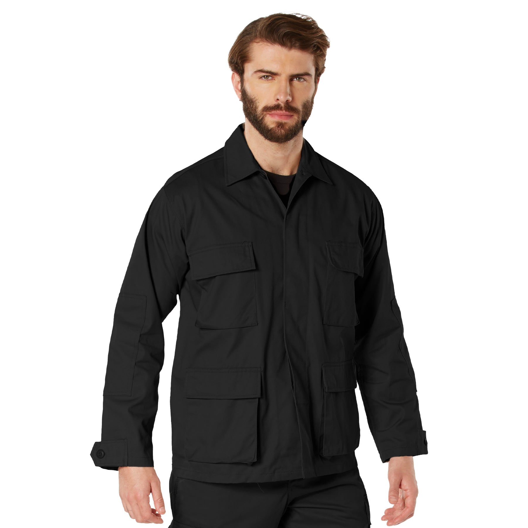 Twill BDU Shirt - BLACK
