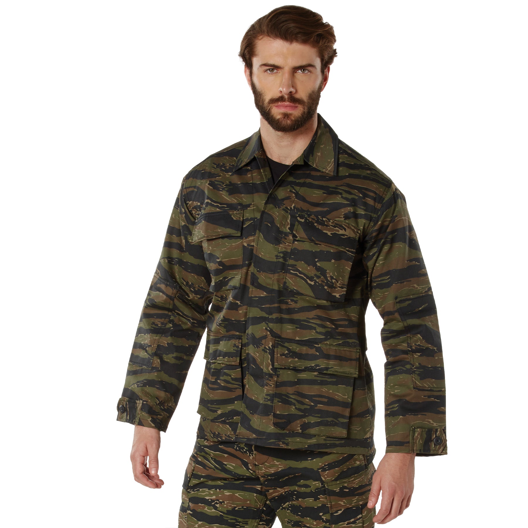 Twill BDU Shirt - TIGER STRIPE CAMO