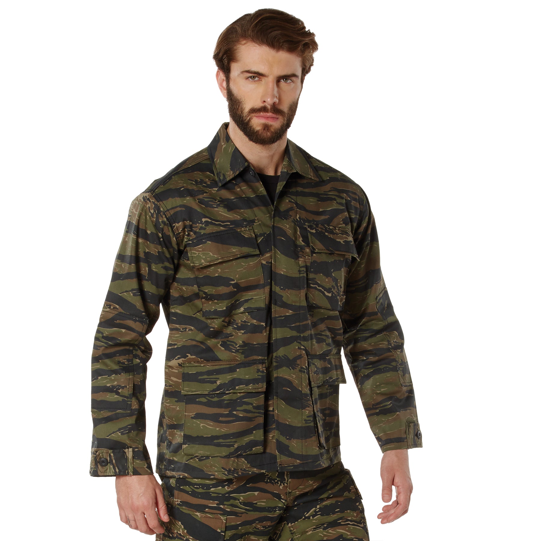 Twill BDU Shirt - TIGER STRIPE CAMO
