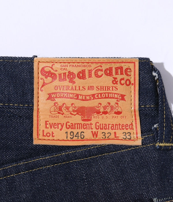 SC49007 SUGAR CANE SUPER “DENIM COLLECTIBLES #07 13.5OZ. BLUE DENIM WAIST OVERALLS “1946 MODE - INDIGO