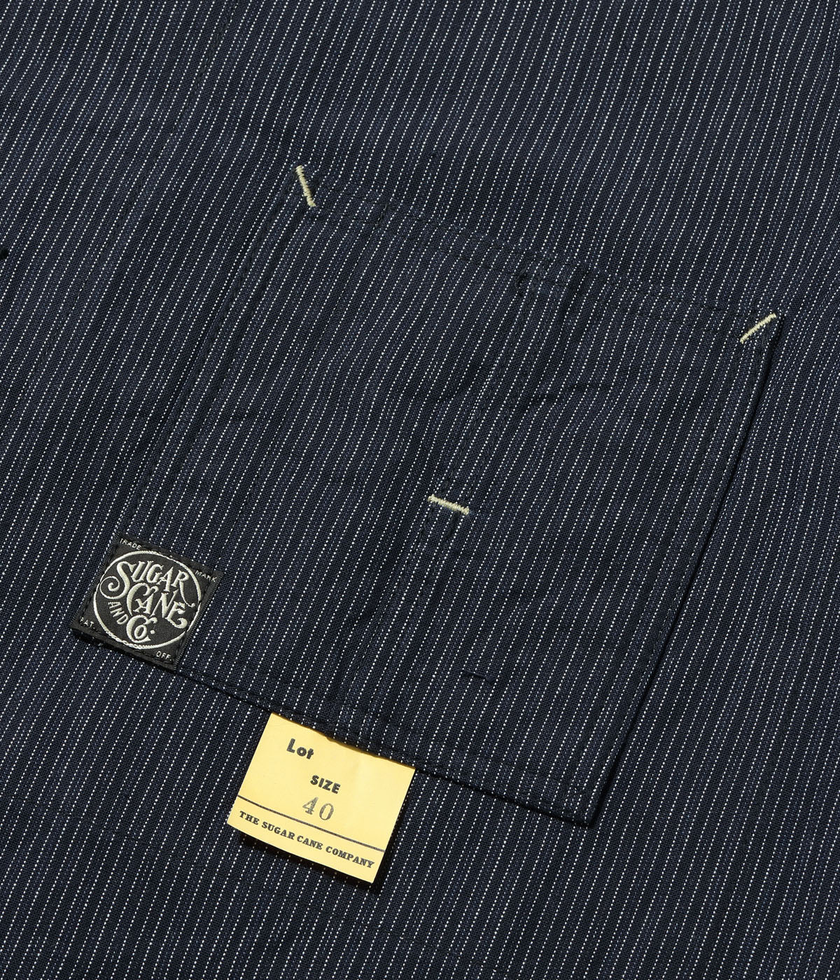 SC15700 FICTION ROMANCE 8oz. INDIGO STRIPE WORK COAT - INDIGO