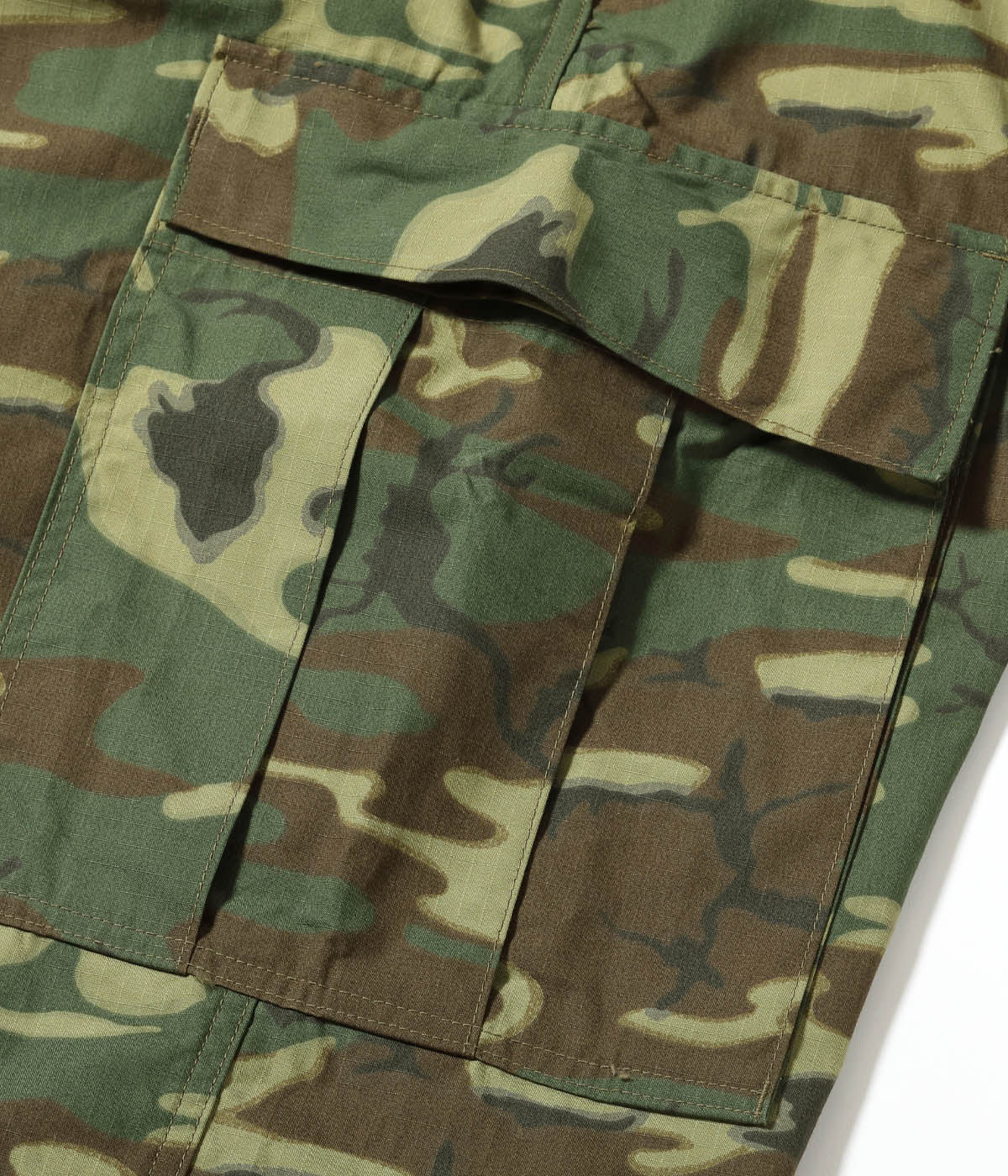 BR42528 TROUSERS MEN'S CAMOUFLAGE COTTON WIND RESISTANT POPLIN CLASS 2 - CAMOUFLAGE