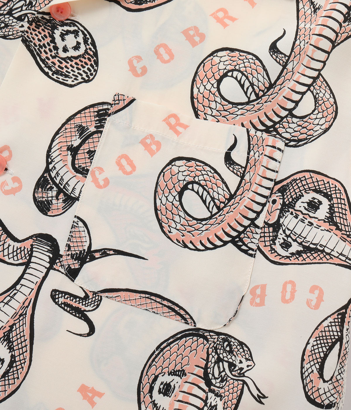 SH39488 HIGH DENSITY RAYON OPEN SHIRT “KING COBRA” by VINCE RAY - PINK