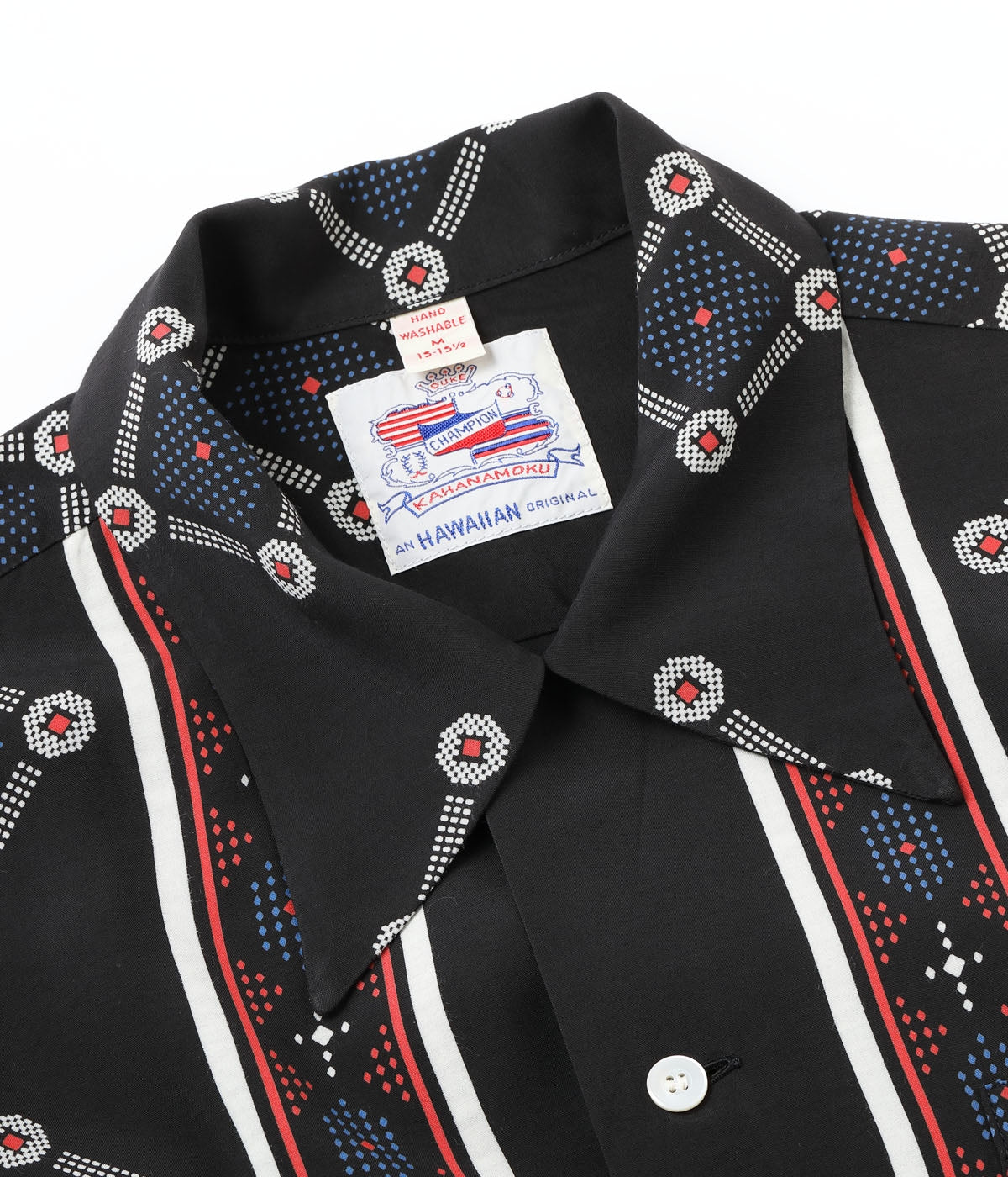 DK39446 DUKE KAHANAMOKU SPECIAL EDITION “WESTCOAST PATTERN” (SHORT SLEEVE) - BLACK